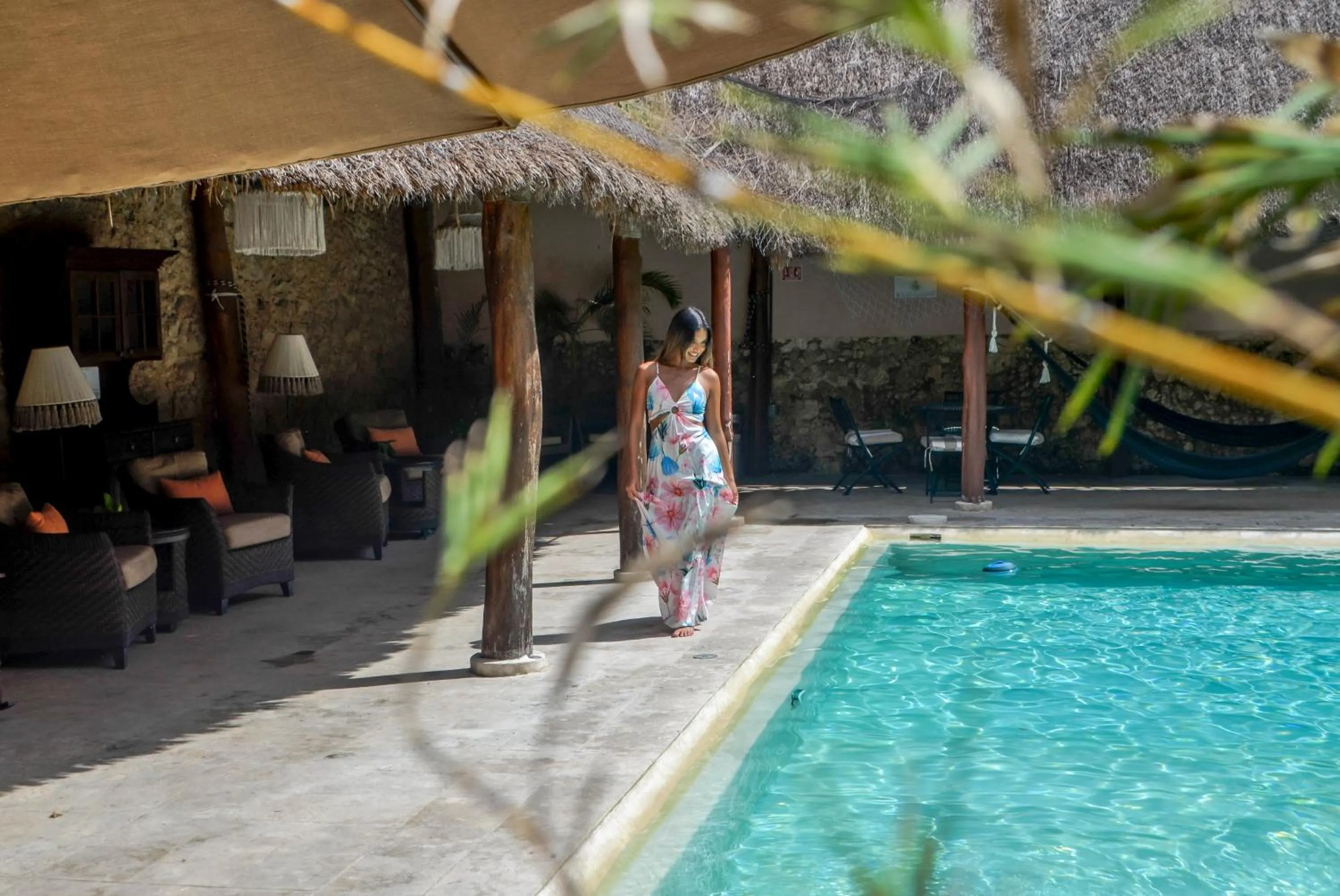 Swimming pool in Casa Lucia Hotel Boutique