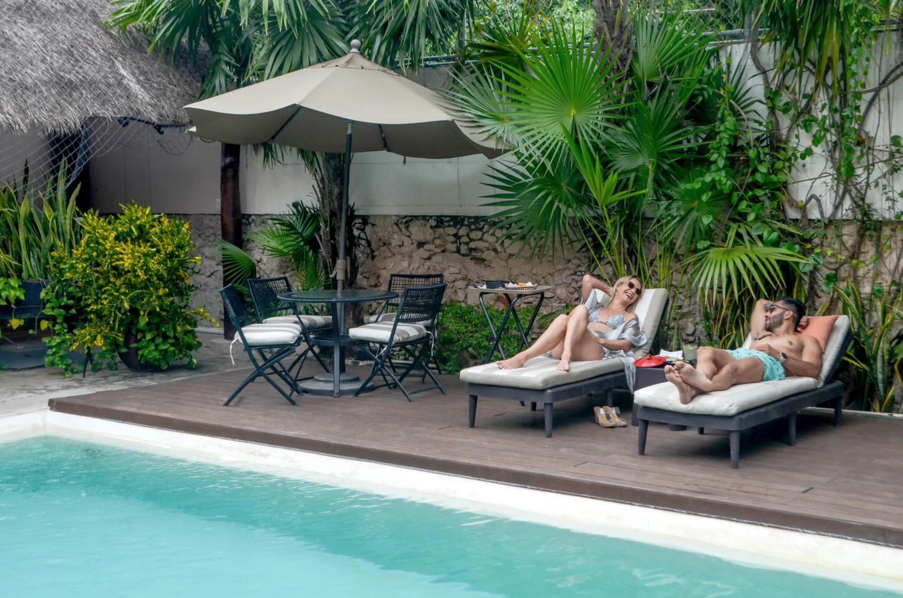 Swimming pool in Casa Lucia Hotel Boutique