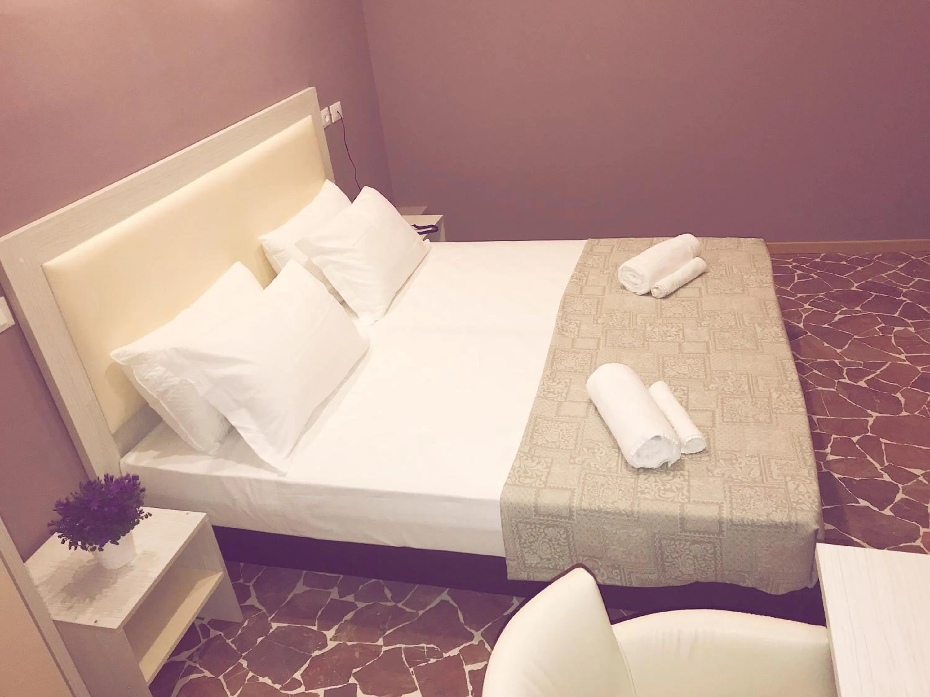 Bed in Hotel Paganini