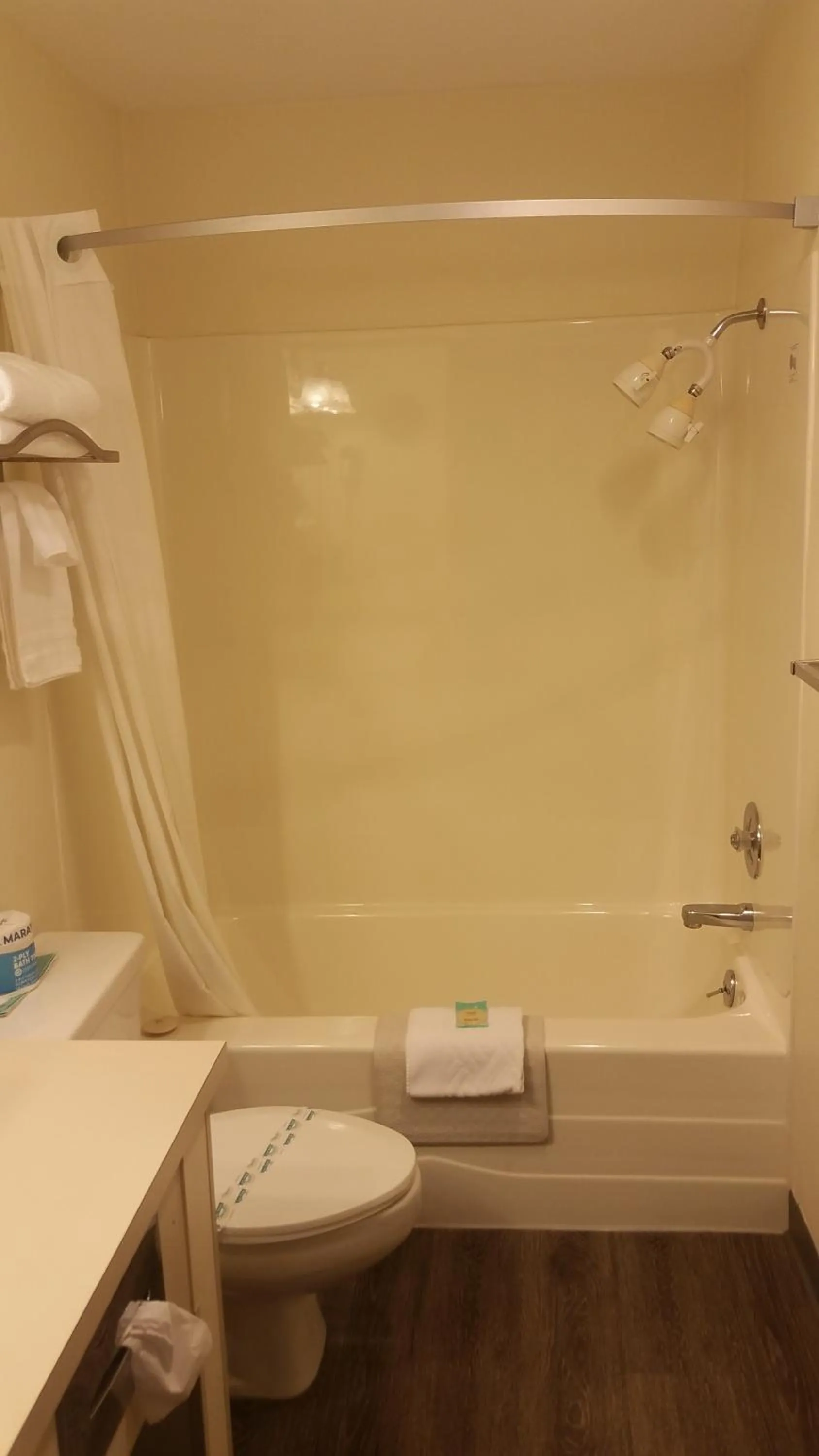 Shower in Tradewinds Motel