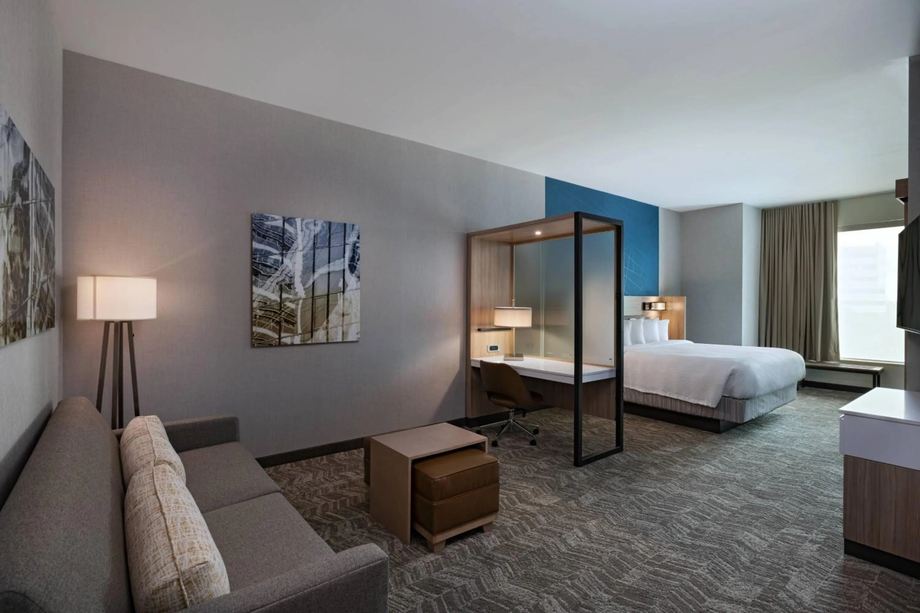 Photo of the whole room, Bed in SpringHill Suites Waco