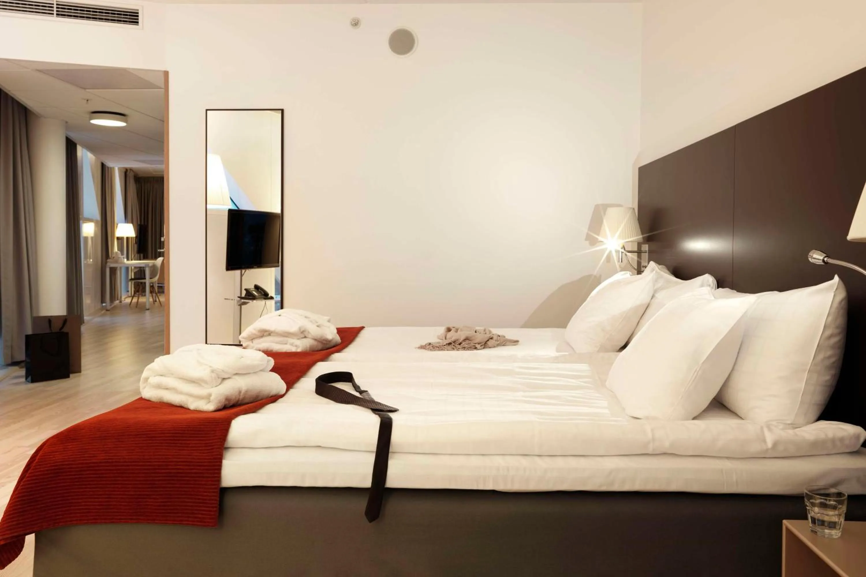 Bedroom, Bed in Scandic Victoria Tower