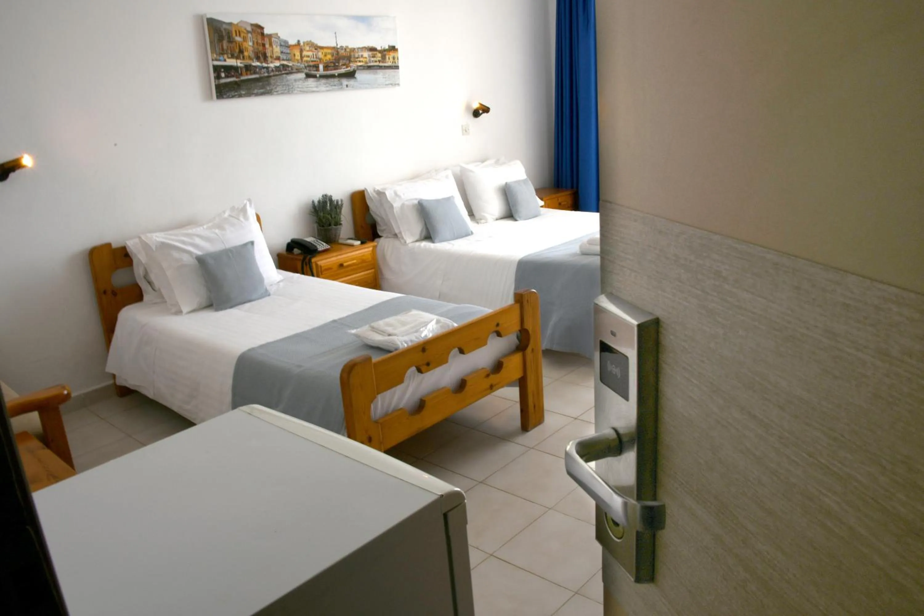 Bed in Klinakis Beach Hotel