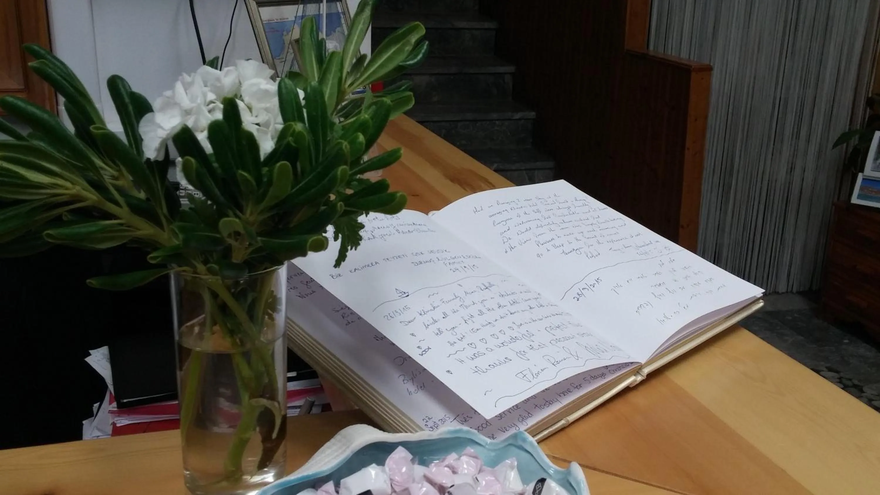 Decorative detail in Klinakis Beach Hotel