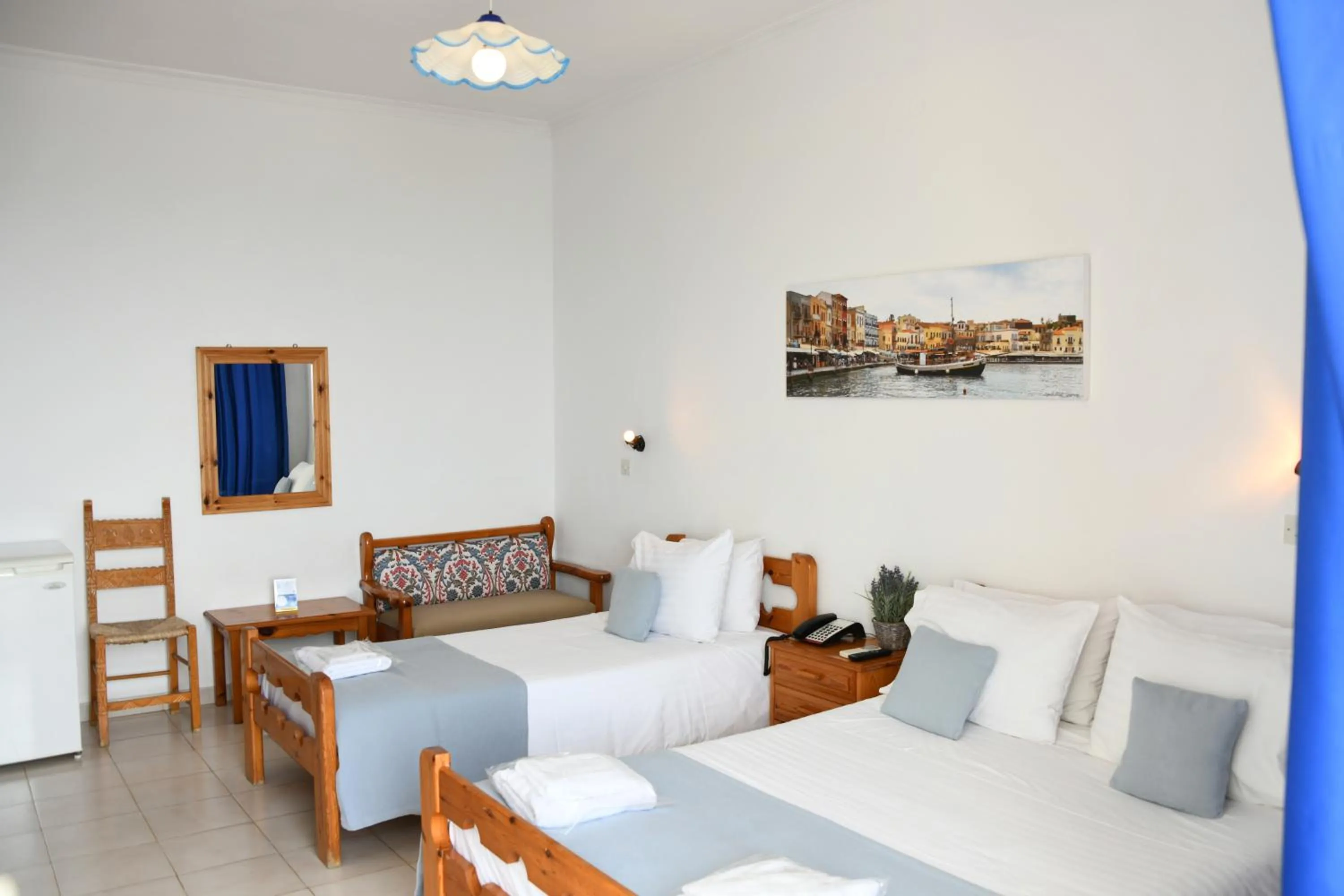 Bed in Klinakis Beach Hotel