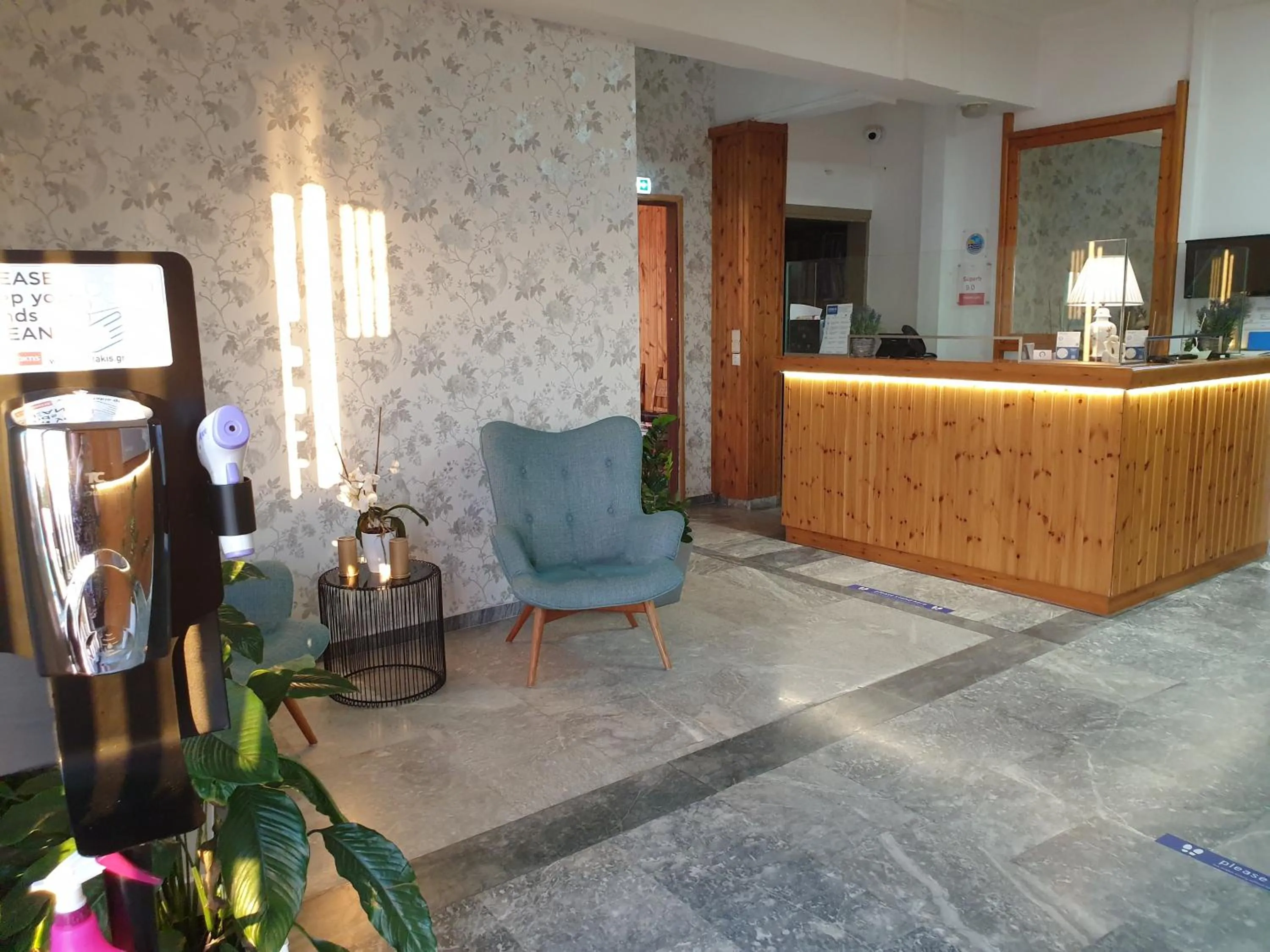Lobby or reception in Klinakis Beach Hotel