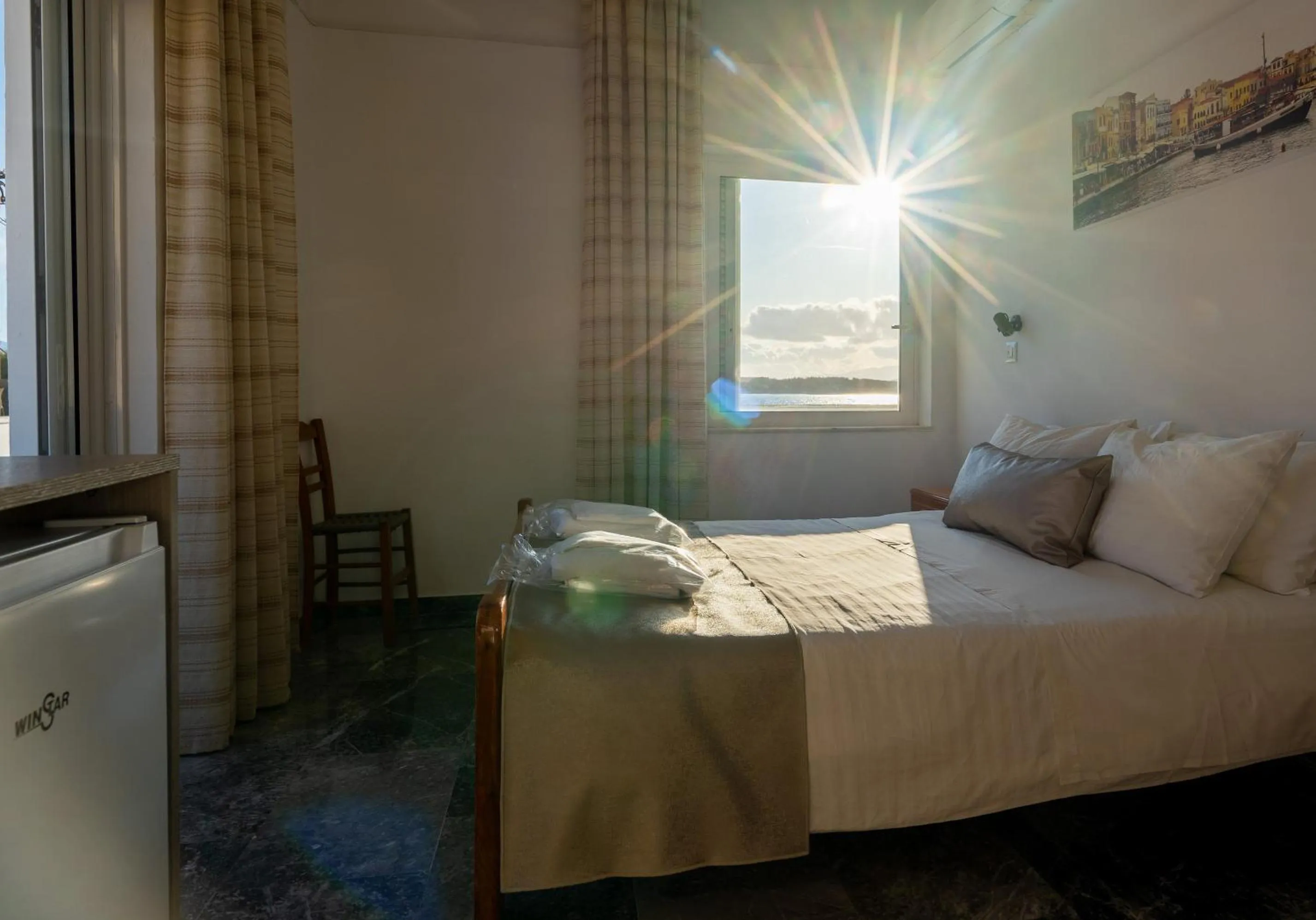 Bedroom in Klinakis Beach Hotel
