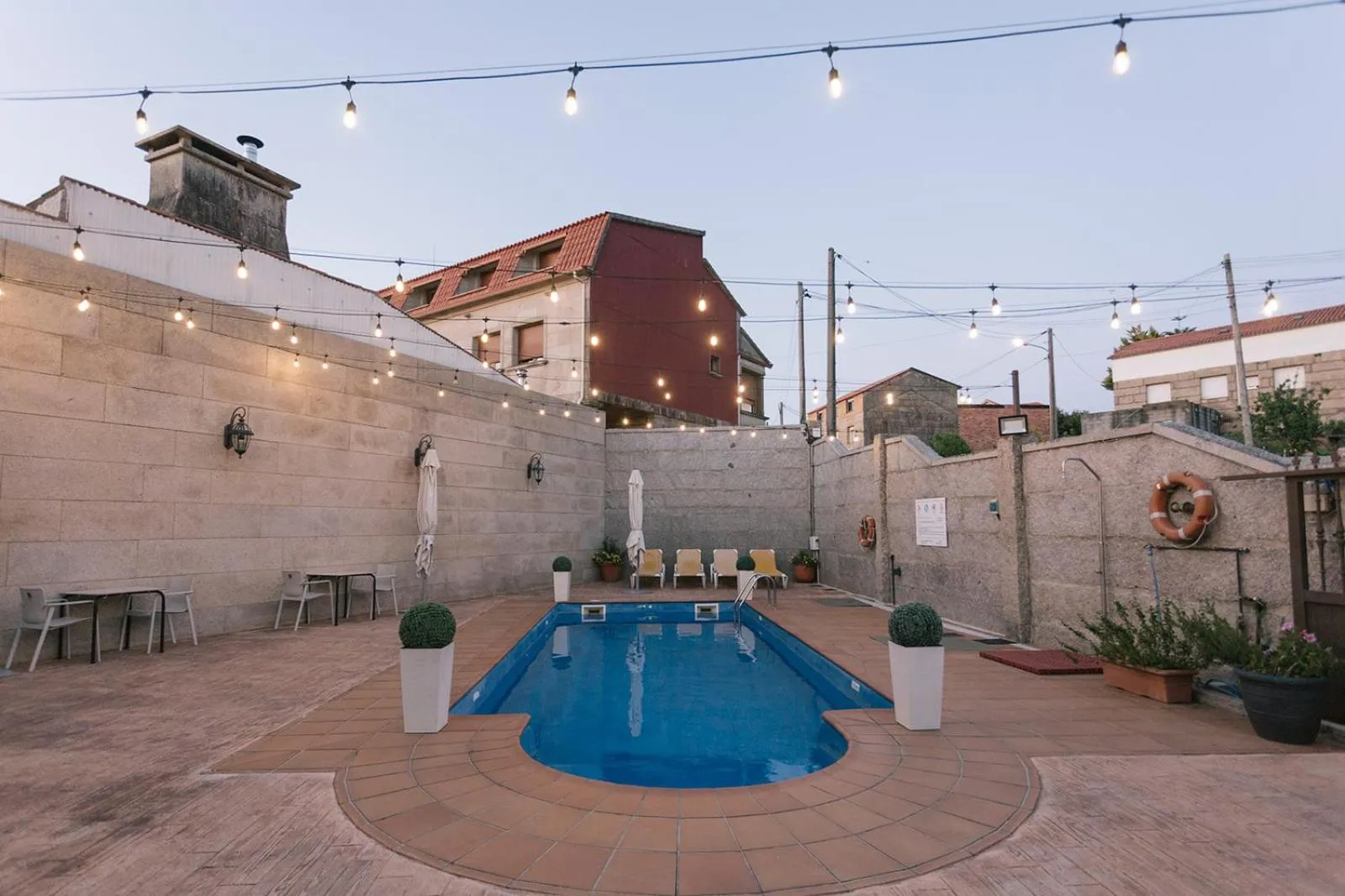 Swimming pool in Hotel O Castro