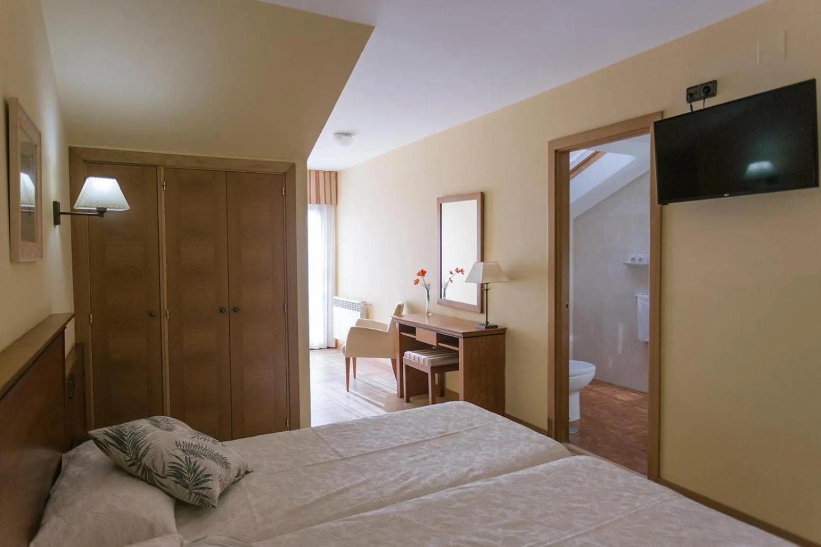 Bed in Hotel O Castro