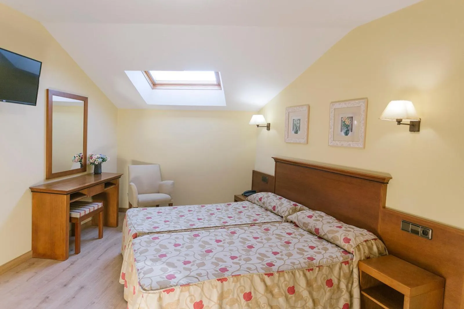 Bed in Hotel O Castro