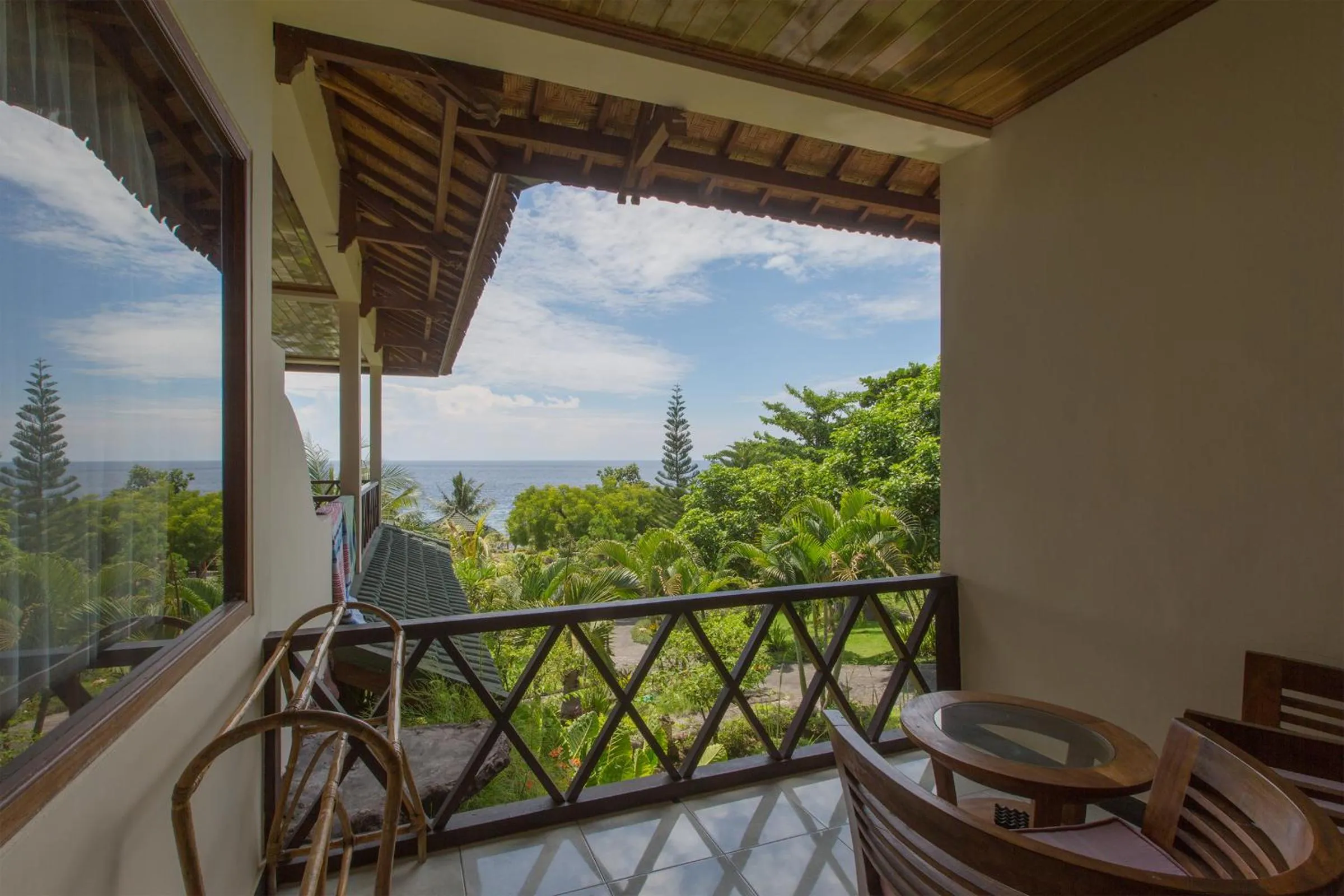 Balcony/Terrace in Puri Wirata Dive Resort and Spa Amed