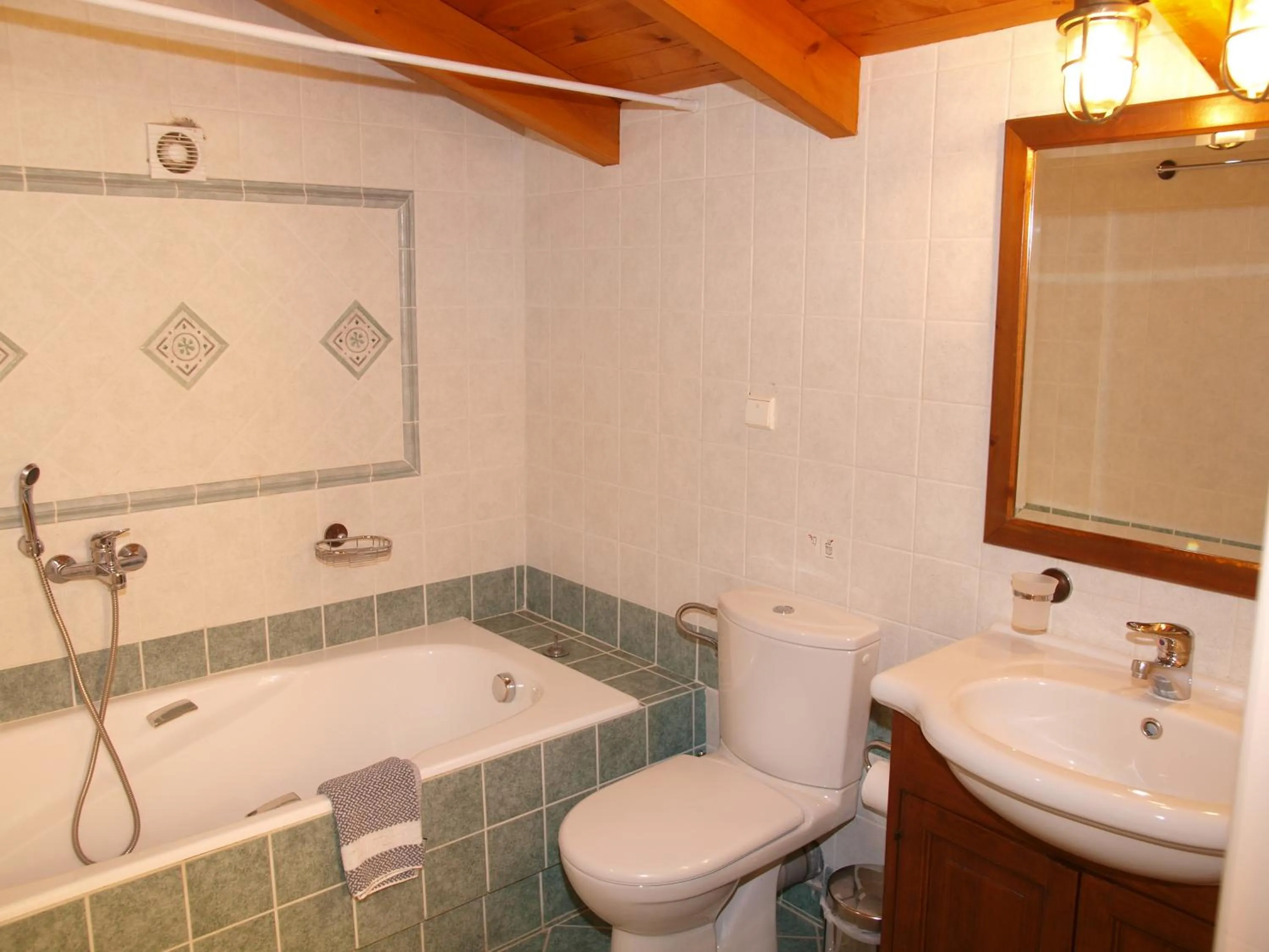 Bathroom in Mylos Hotel Apartments