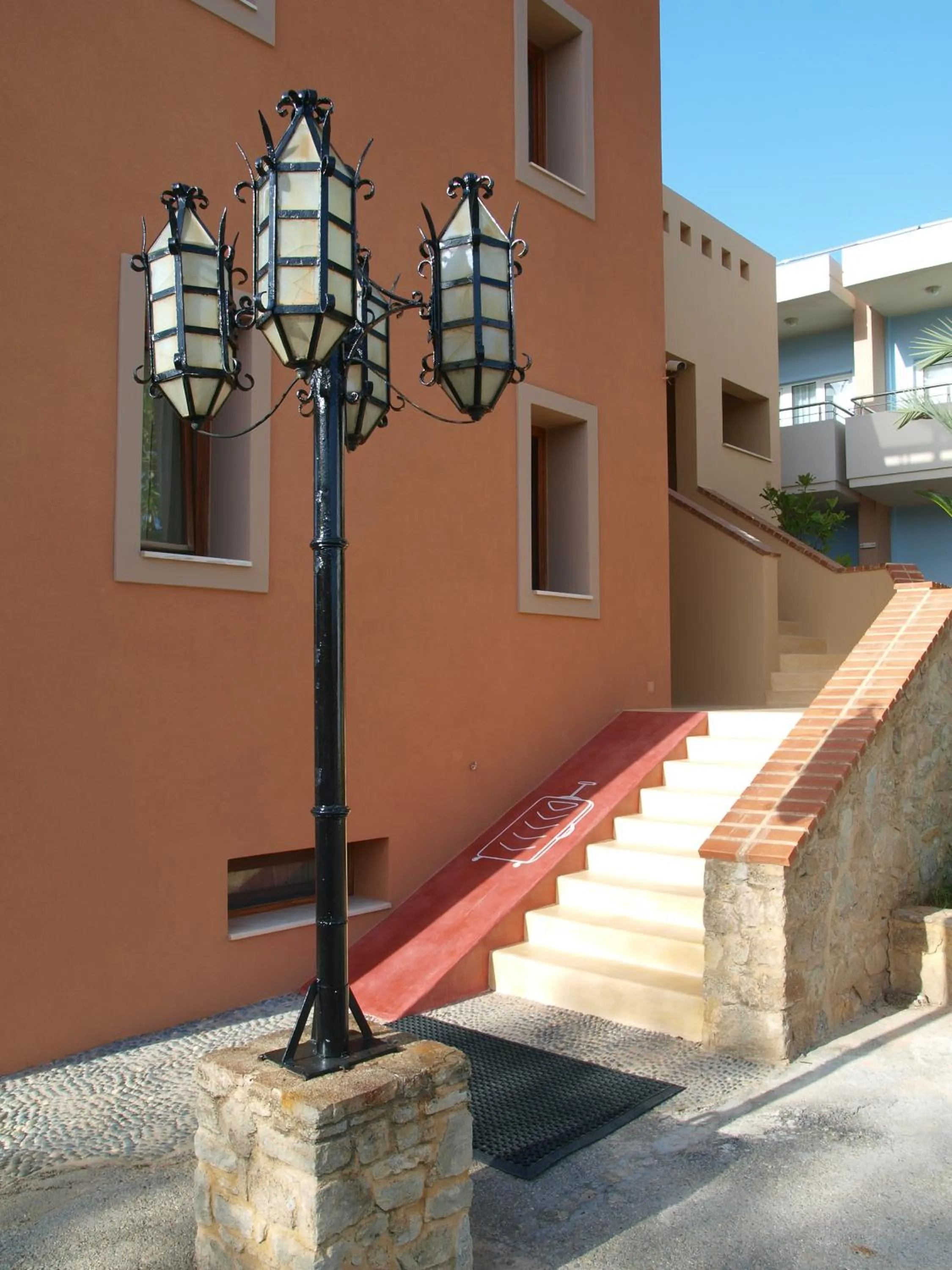 Facade/entrance in Mylos Hotel Apartments
