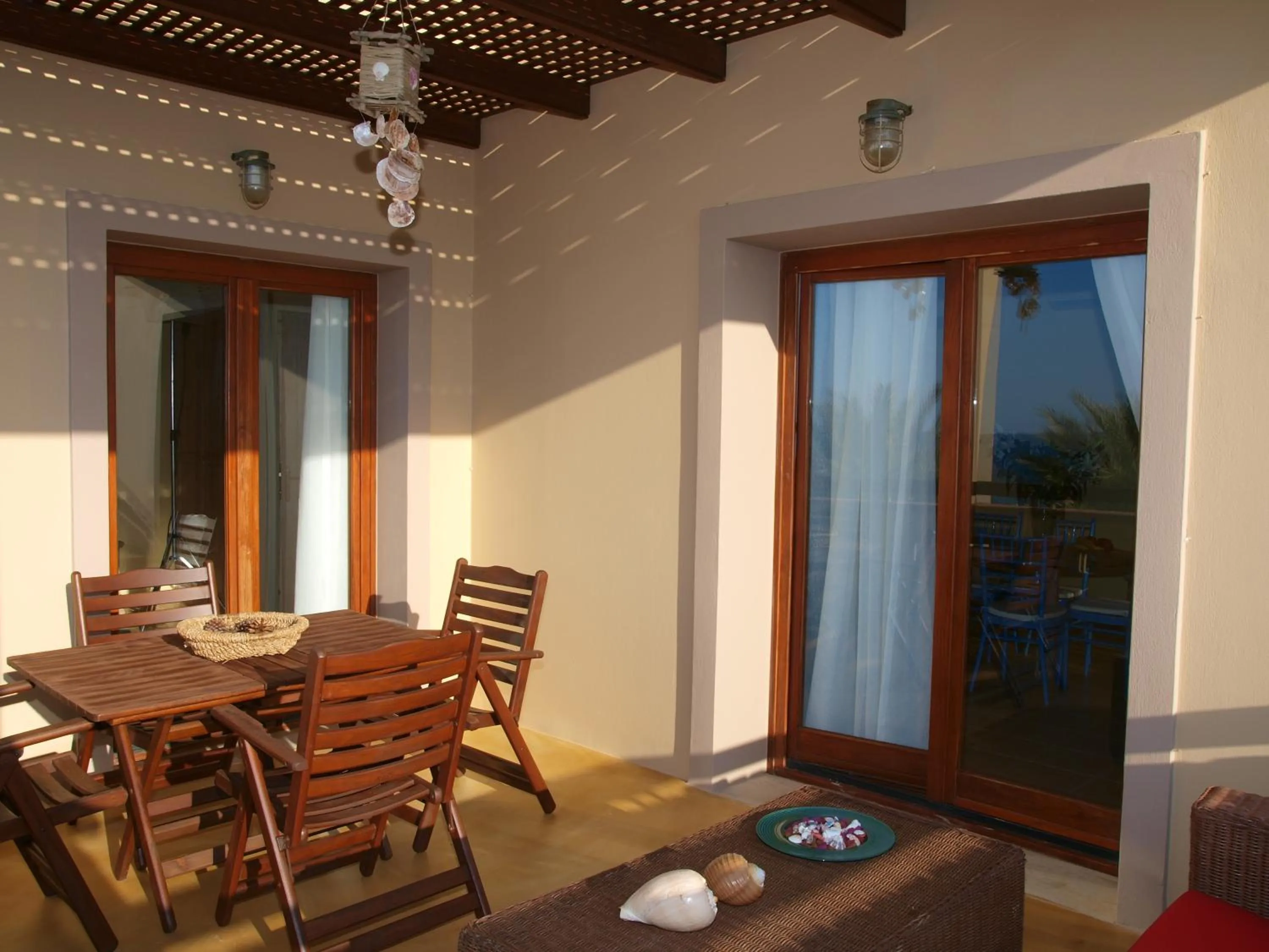 Patio in Mylos Hotel Apartments