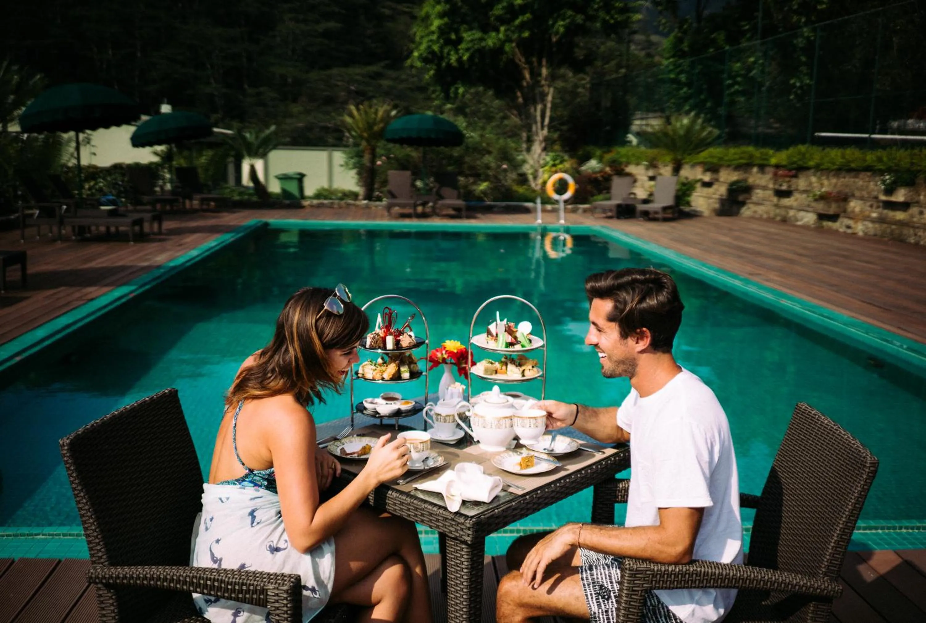 Swimming pool in Hunas Falls