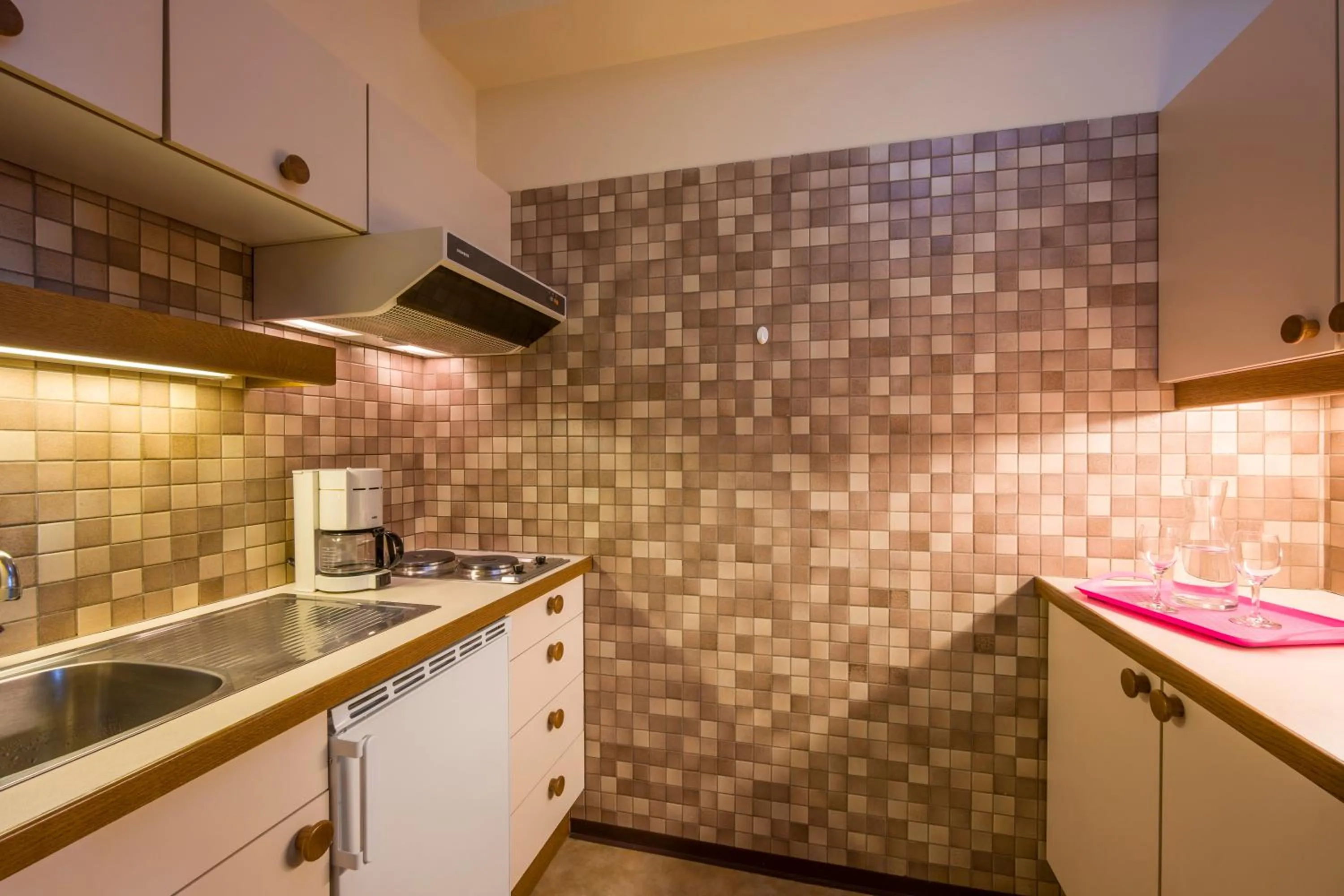 Kitchen or kitchenette in Aparthotel Andreas Hofer