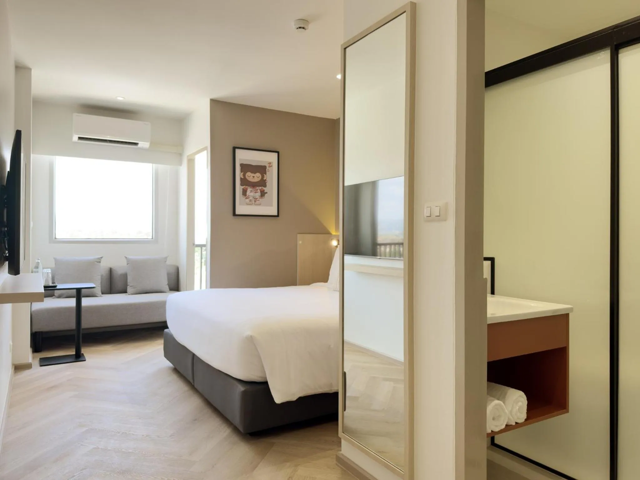 Bed in Fortune D Hotel Loei