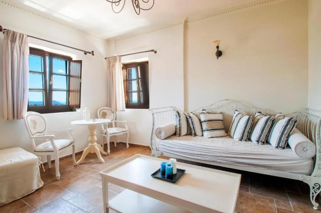 Living room in Areos Polis Boutique Hotel