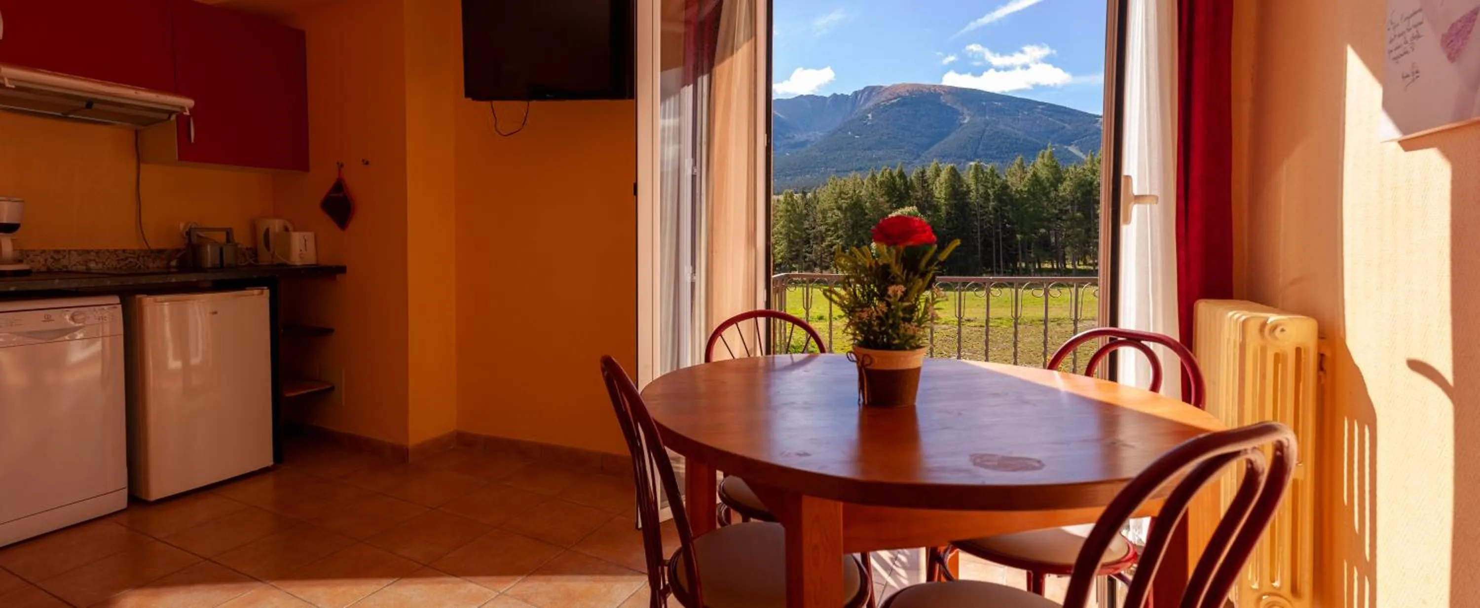 Kitchen or kitchenette in Le Catalan - Hôtel et appartements