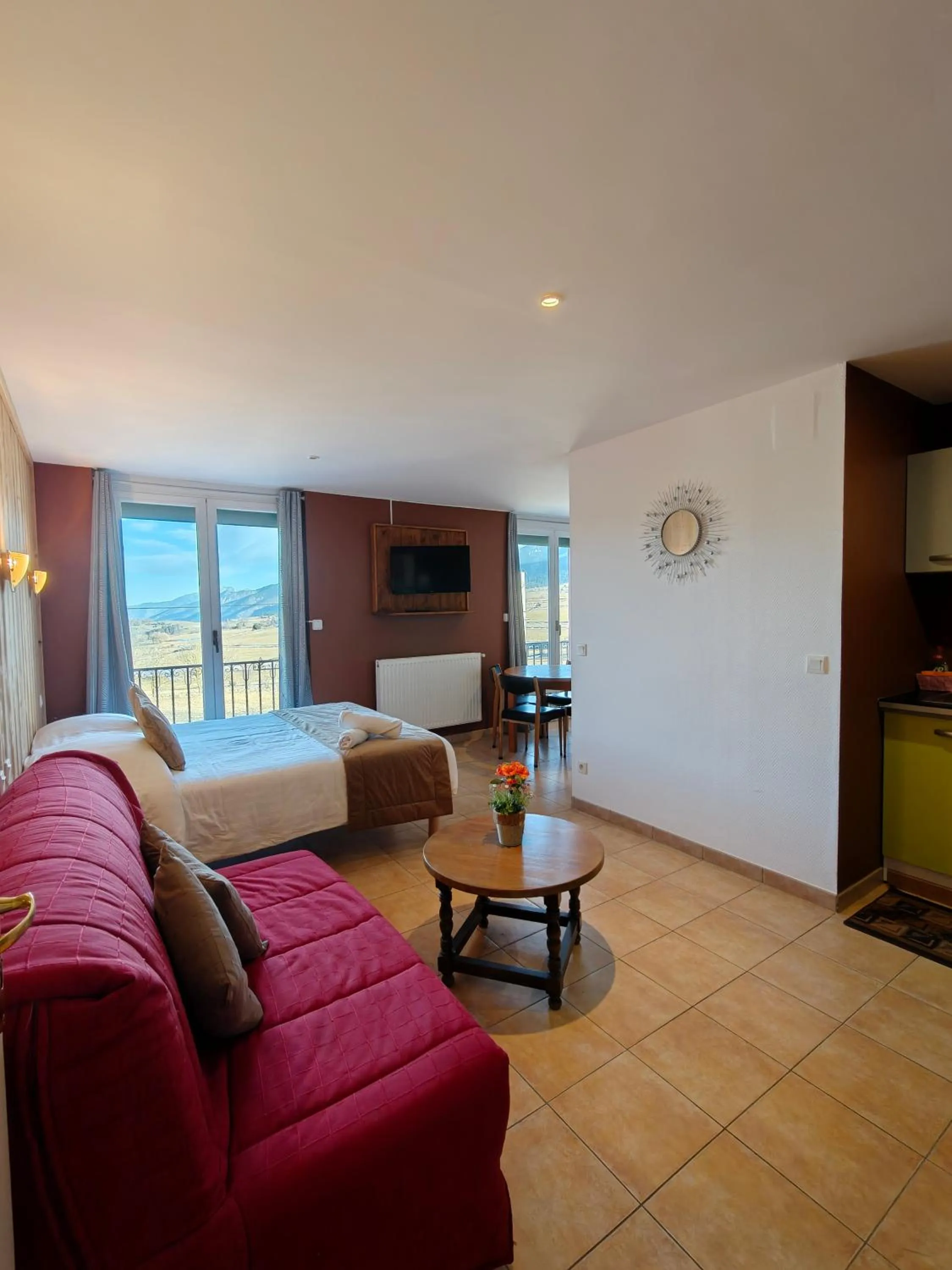 Living room in Le Catalan - Hôtel et appartements