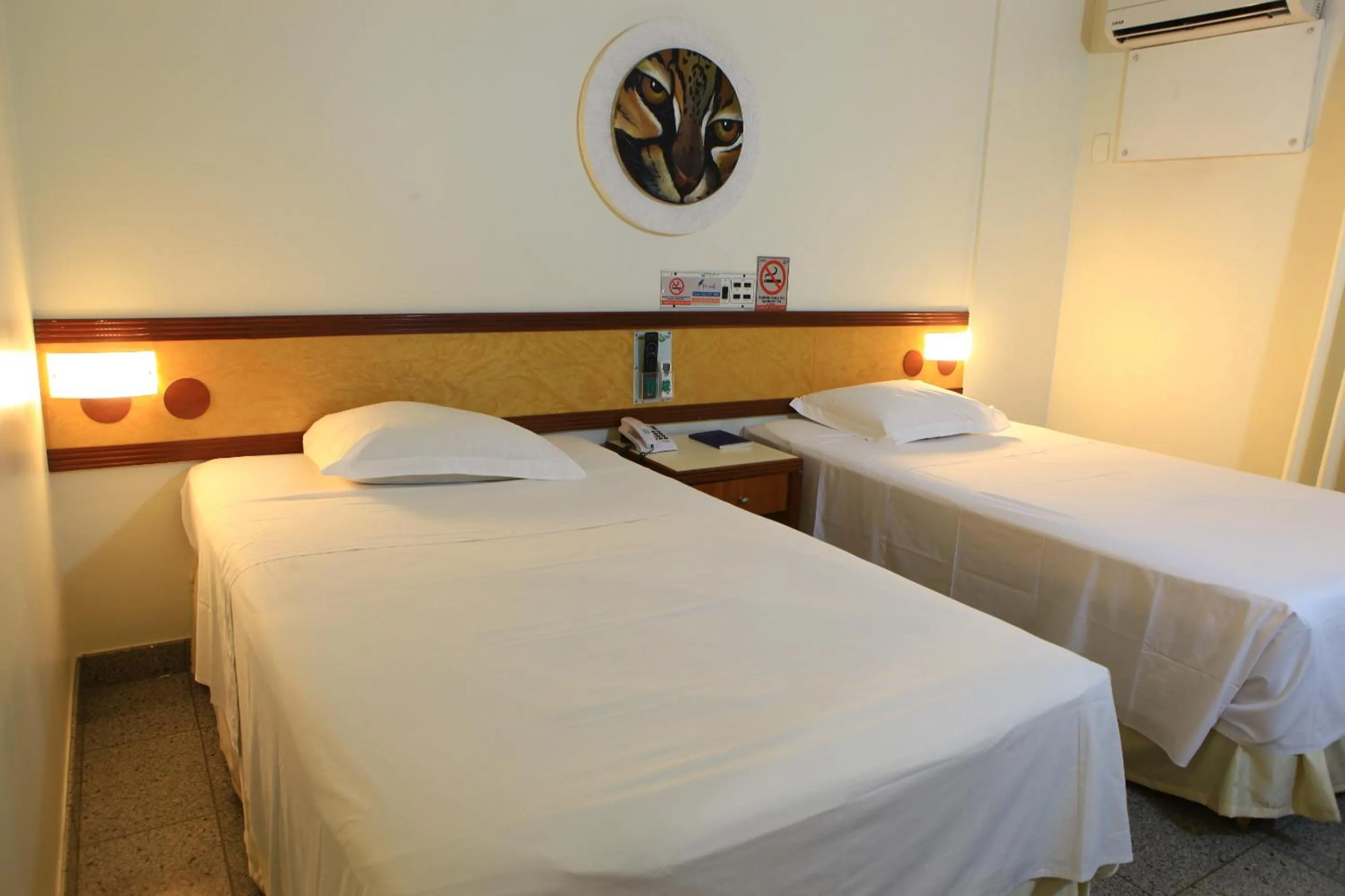 Bed in Amazon Taiamã Hotel