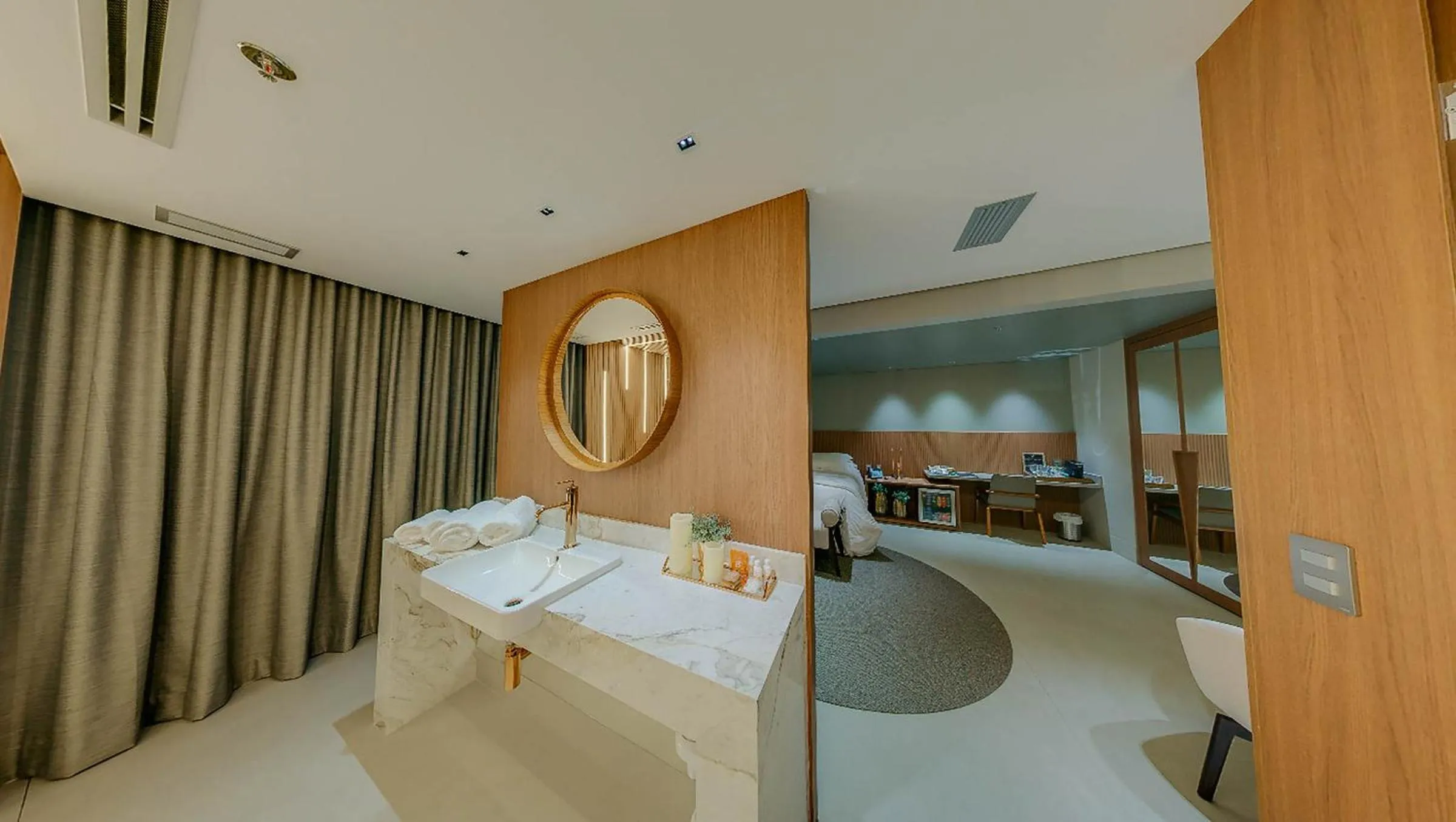 Bed in Amazon Taiamã Hotel