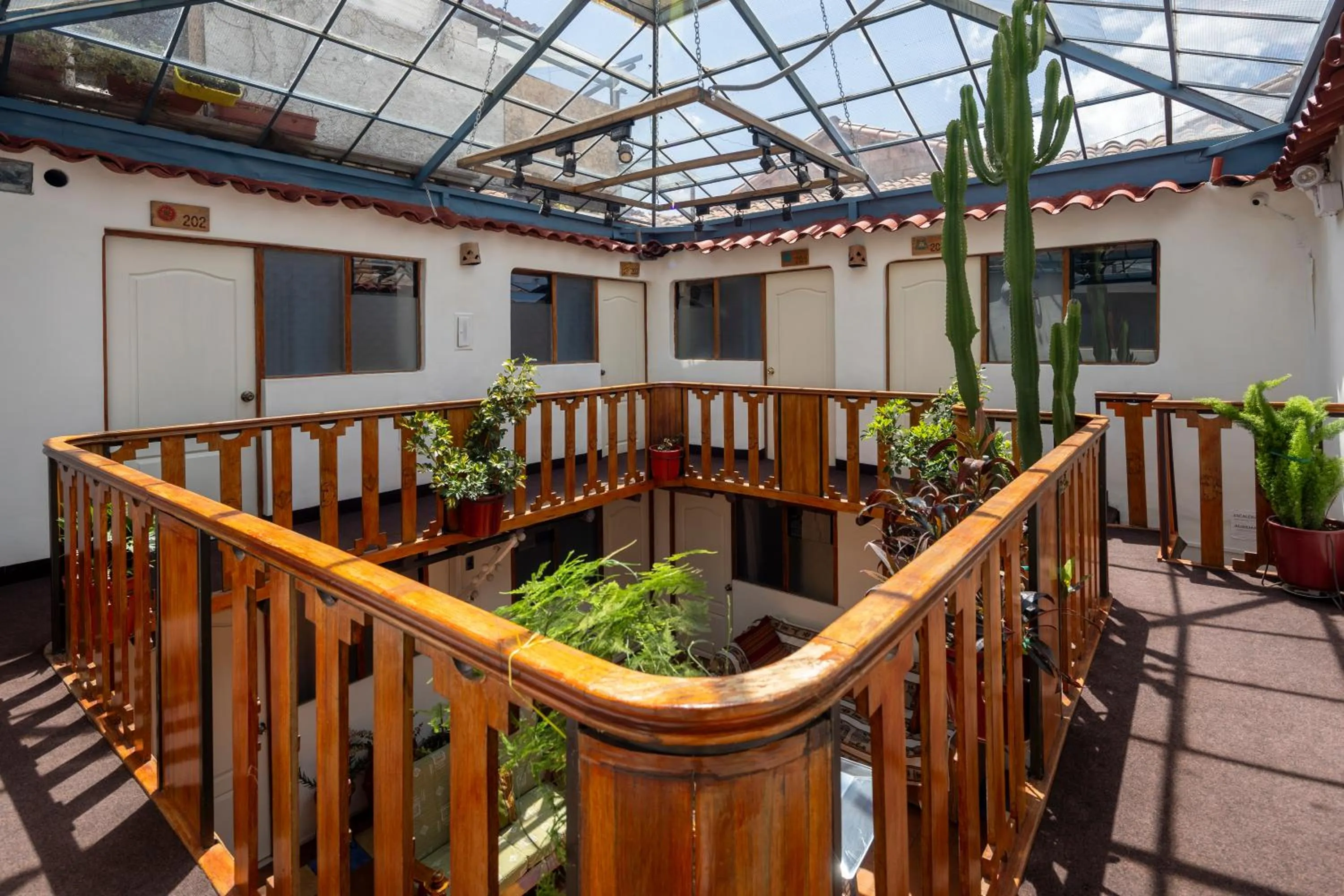 Patio in Hostal Teatro Inka