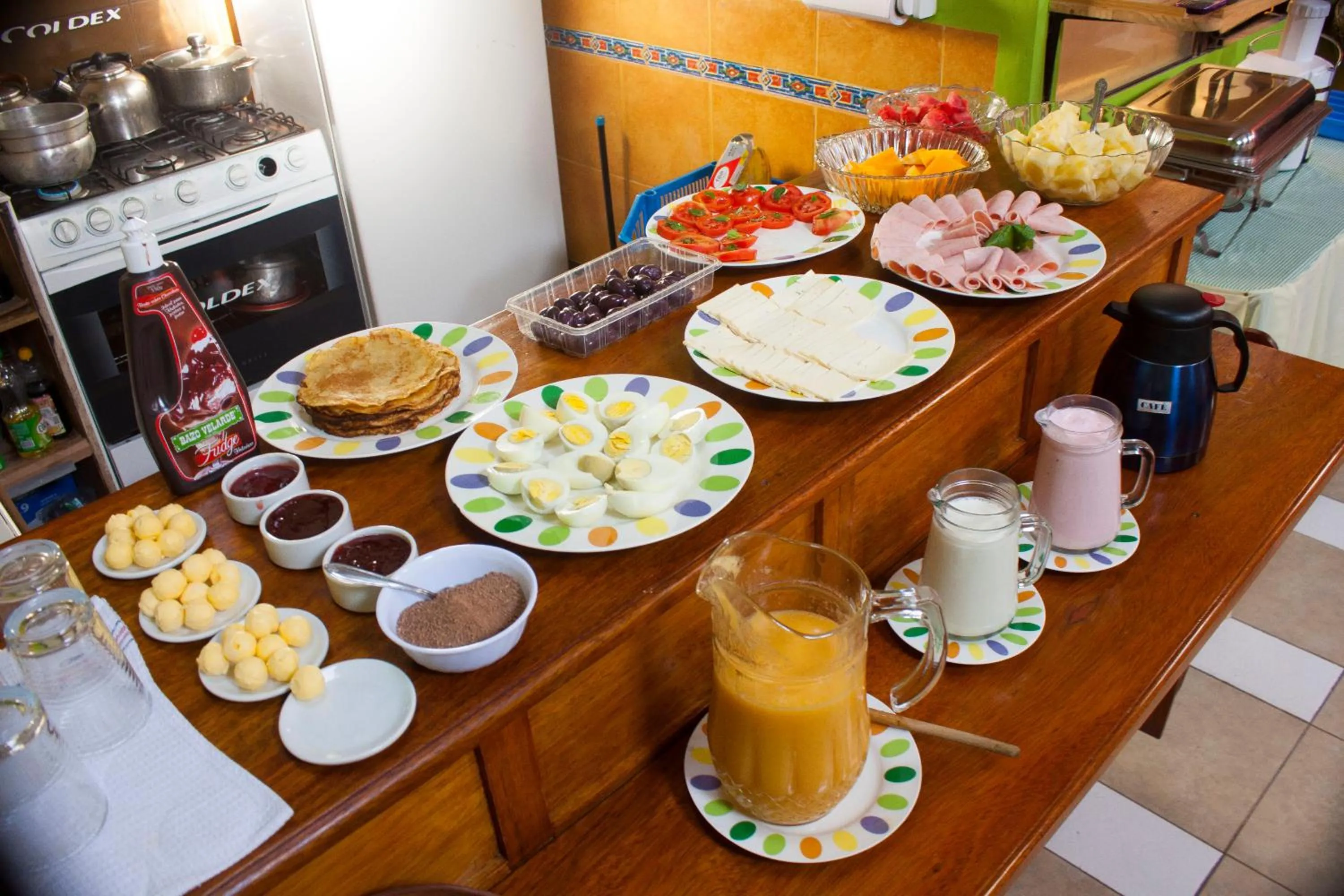 Food and drinks in Hostal Teatro Inka