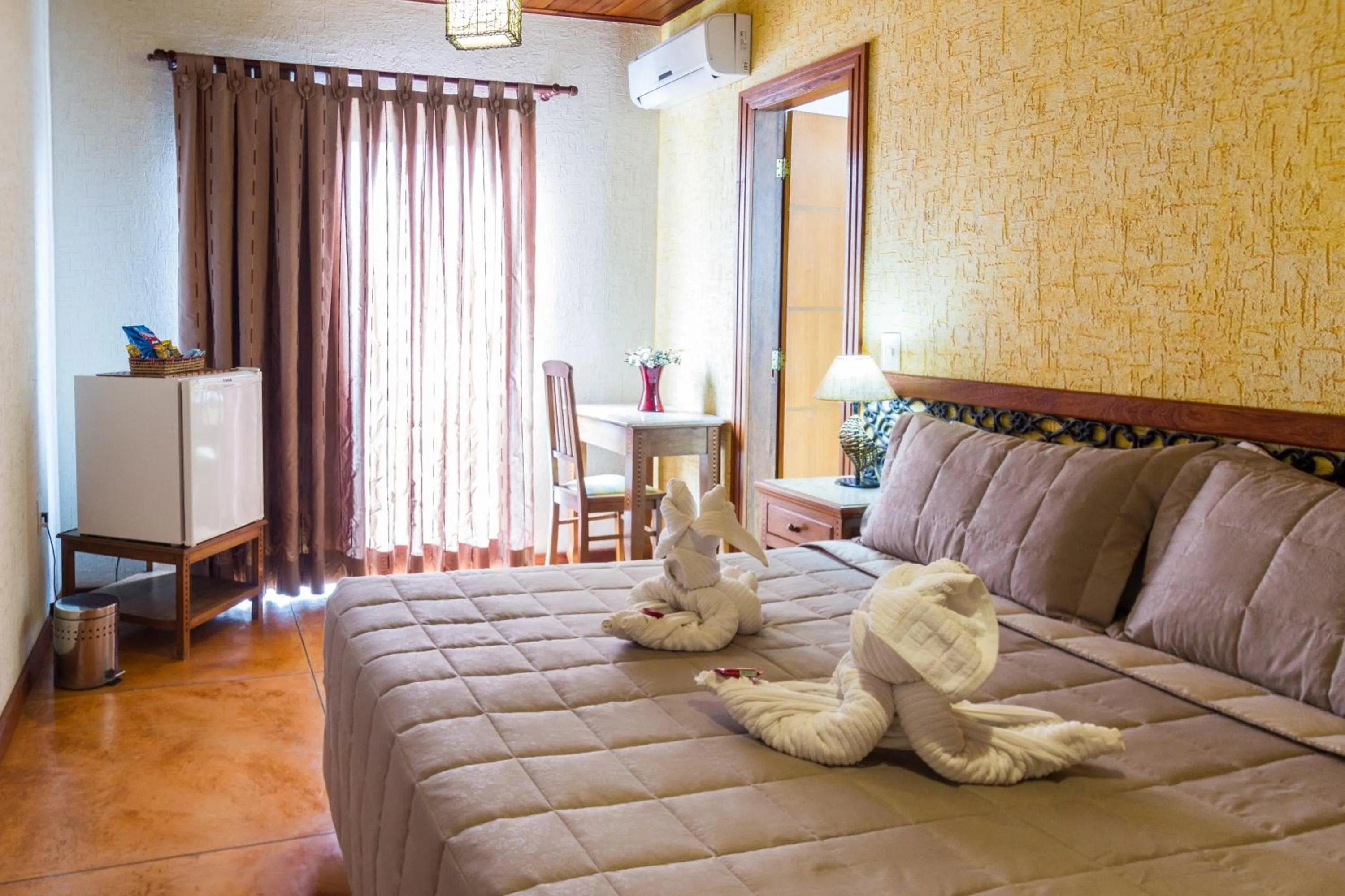 Bed in Pousada Brasil Nativo