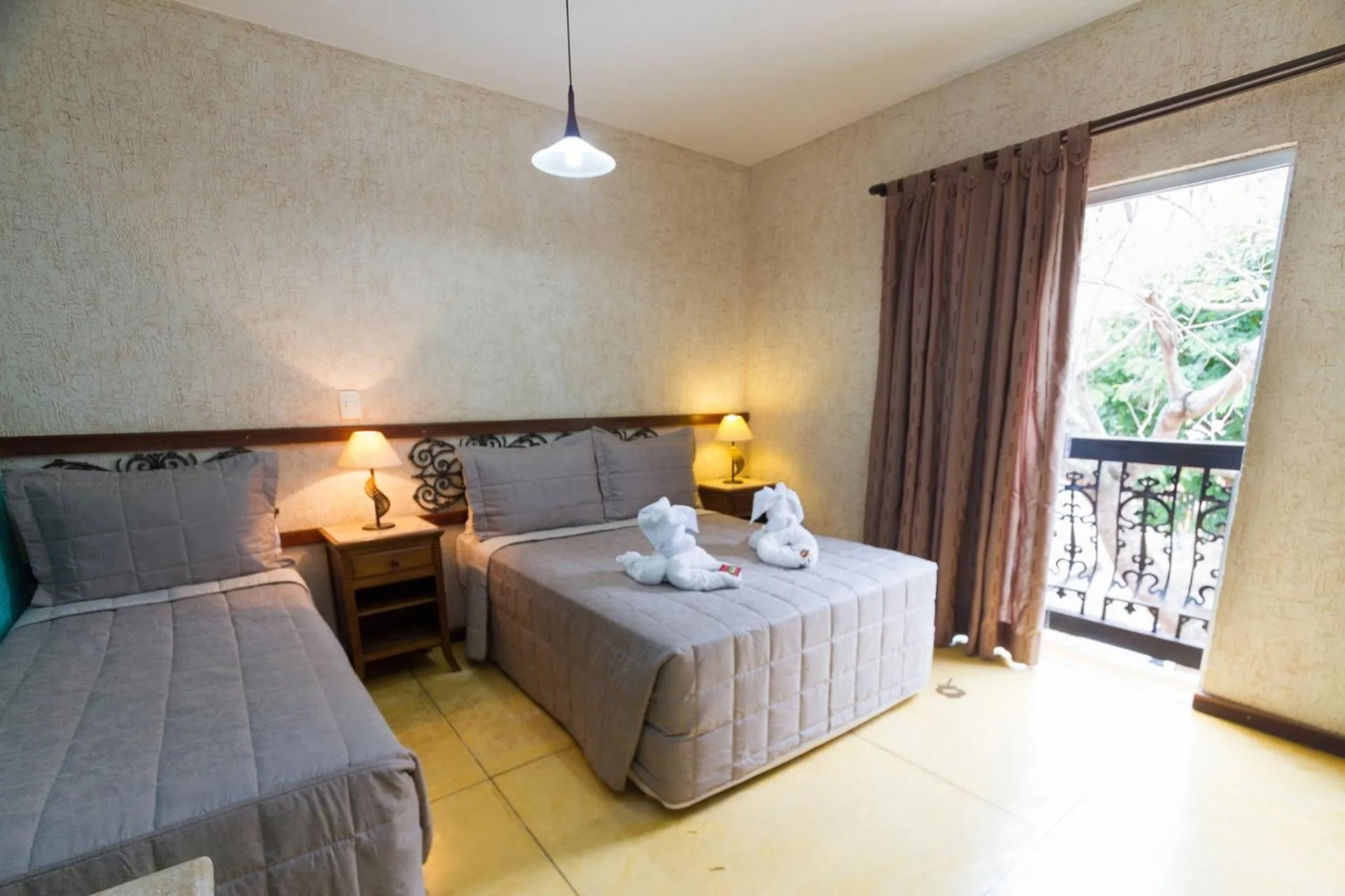 Bed in Pousada Brasil Nativo