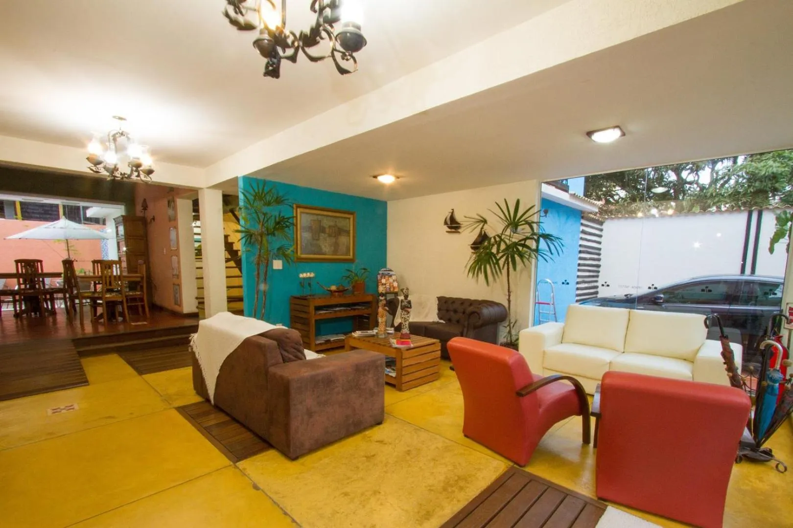 Communal lounge/ TV room in Pousada Brasil Nativo