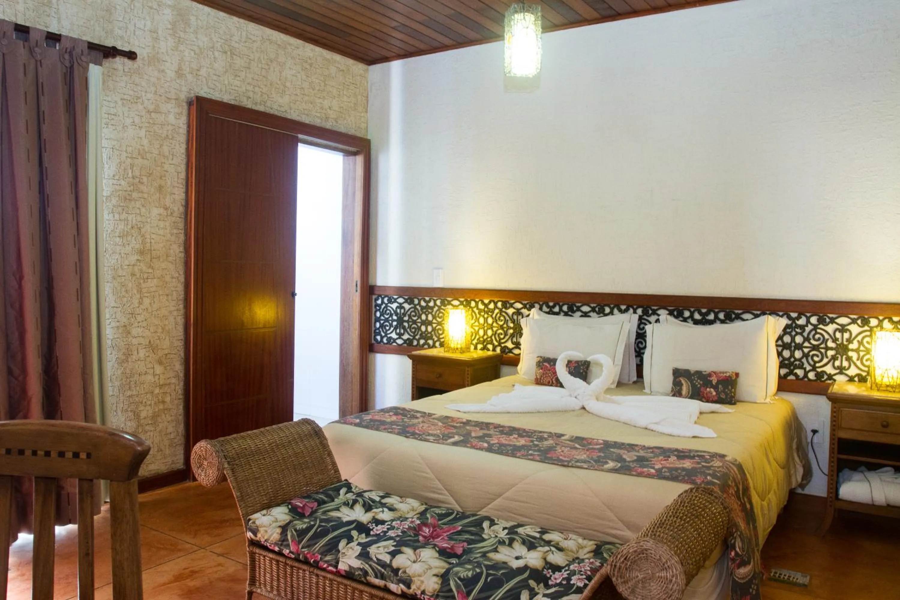 Bed in Pousada Brasil Nativo