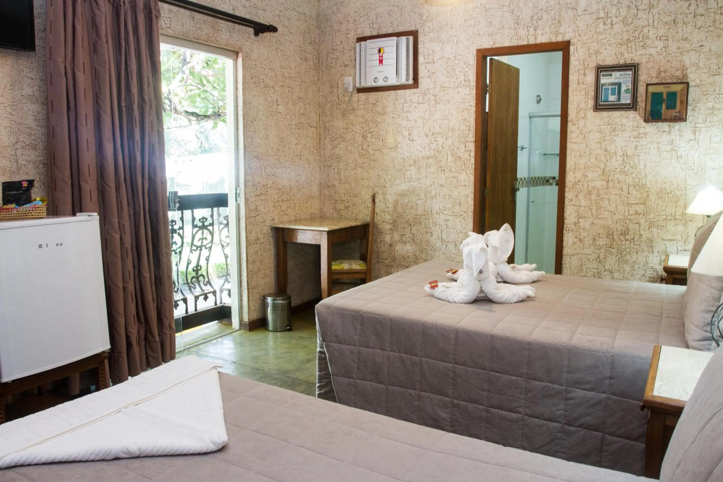 Bed in Pousada Brasil Nativo