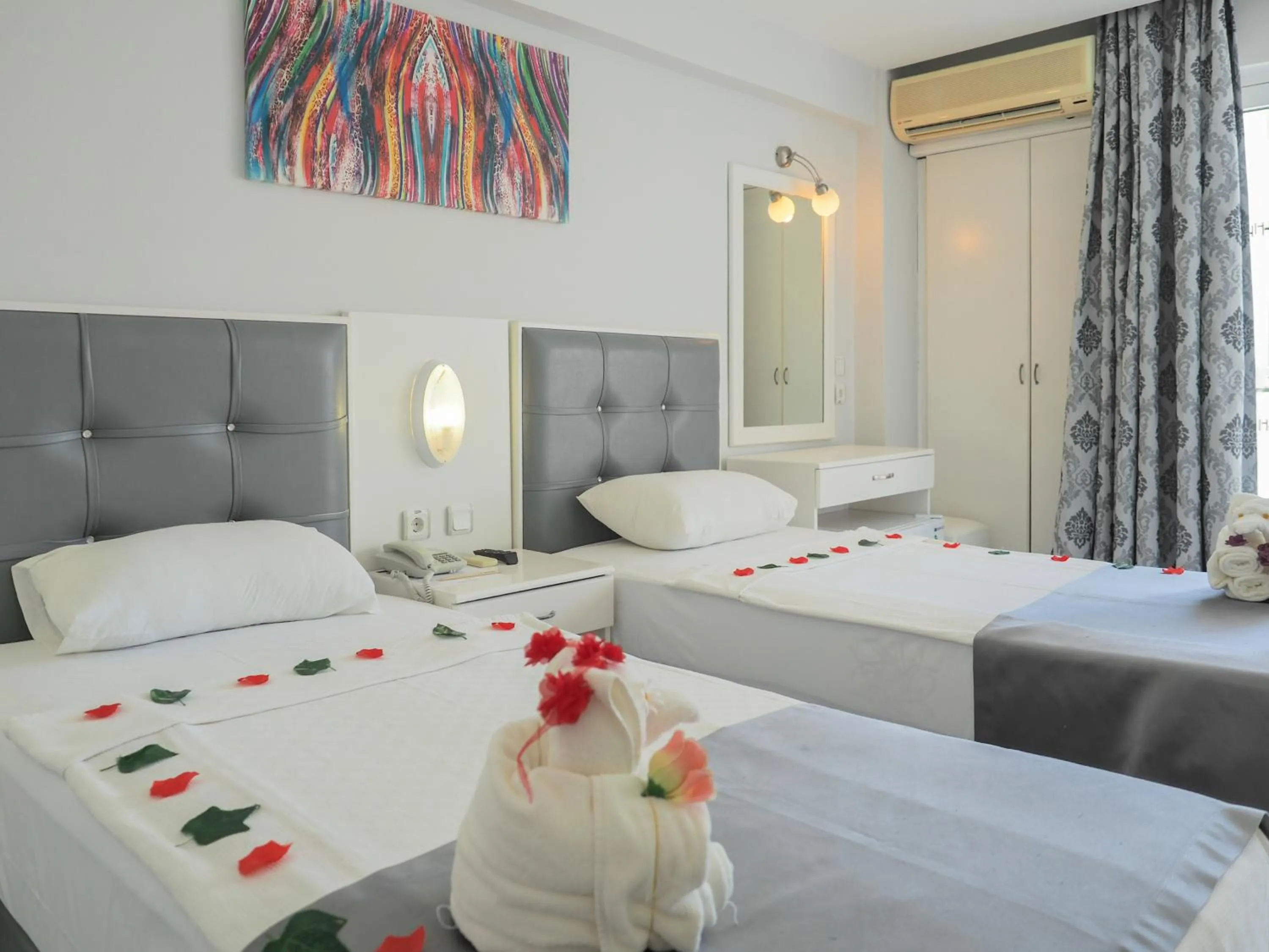 Bed in Halıcı Hotel Marmaris