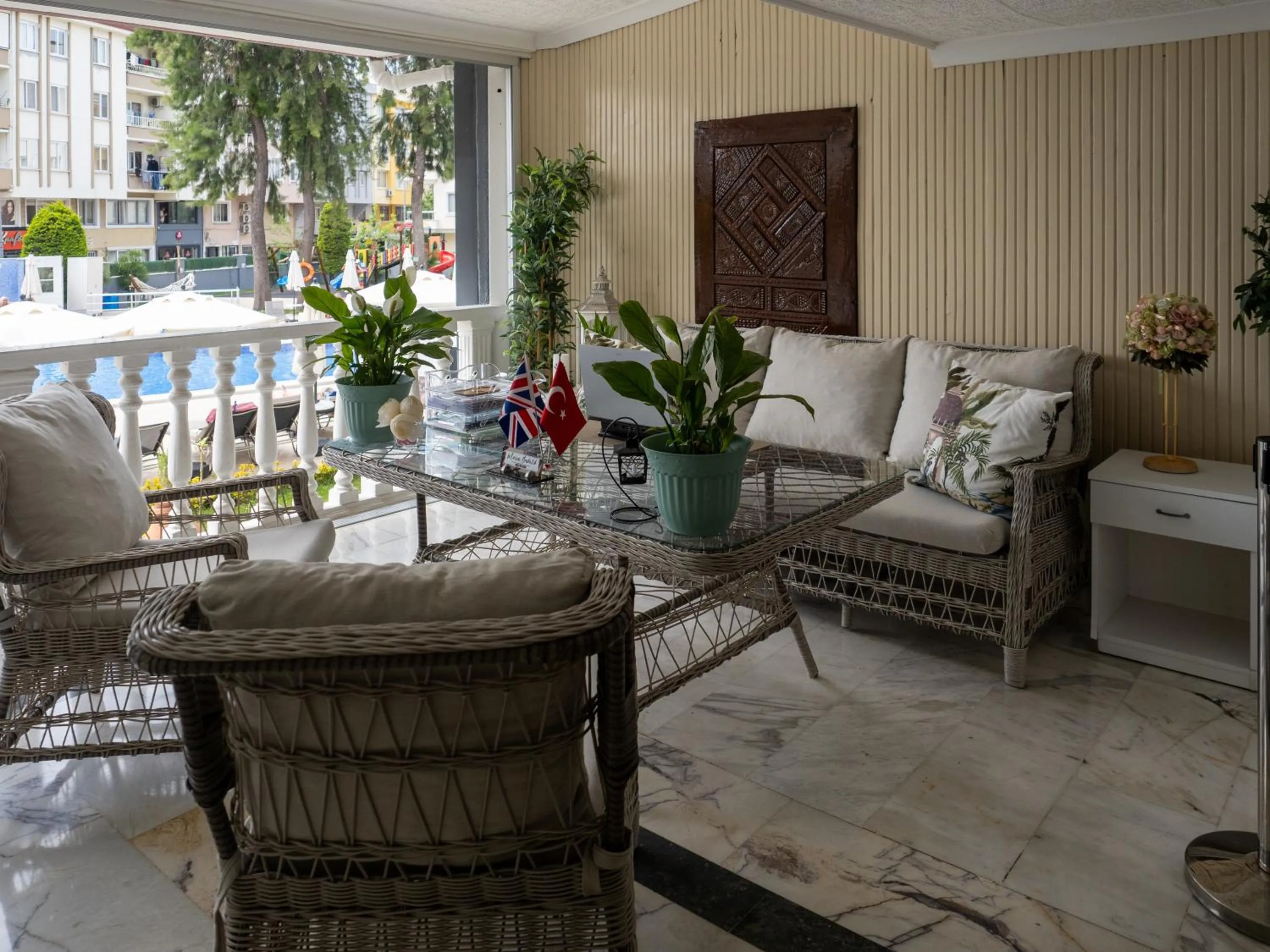 Lobby or reception in Halıcı Hotel Marmaris