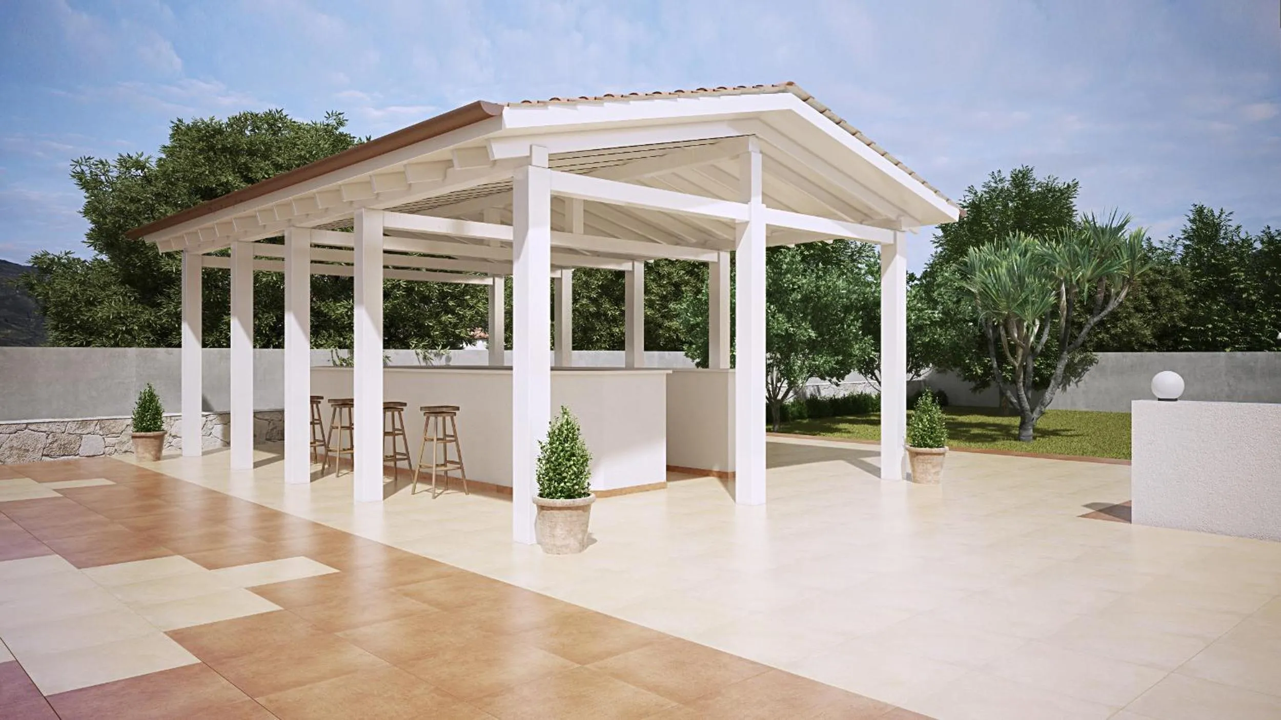 Garden in Dimitra Hotel