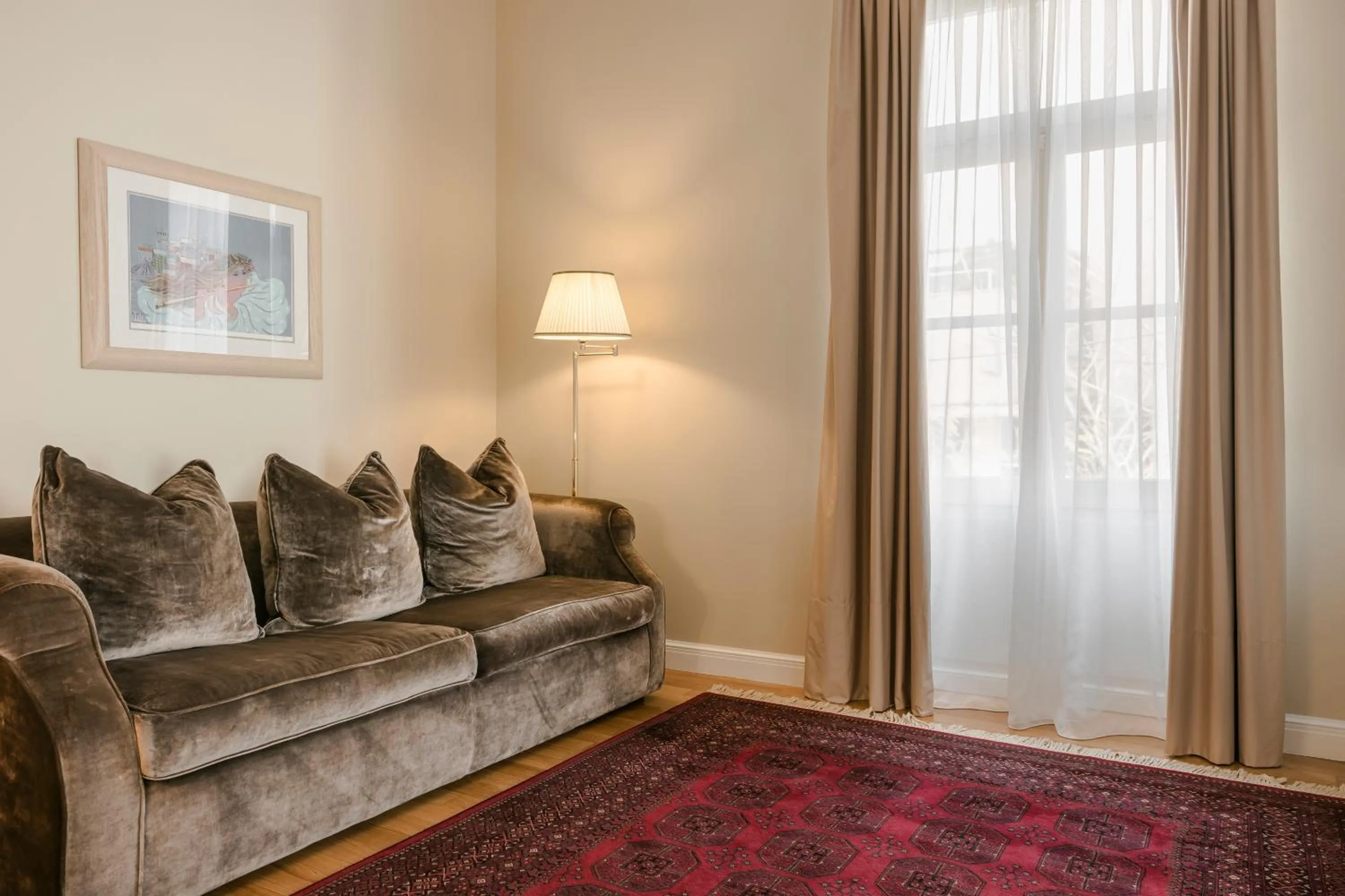 Living room in Noble Suites