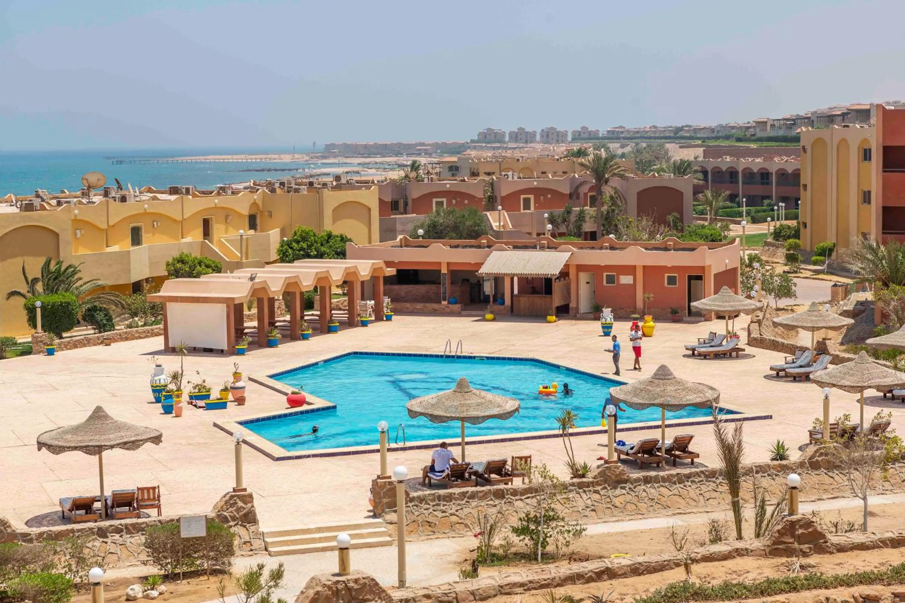 Pool view in Fanar Hotel