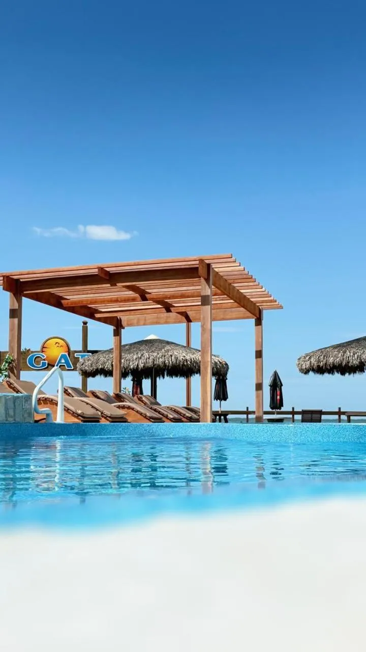 Swimming pool in Pousada Jagatá