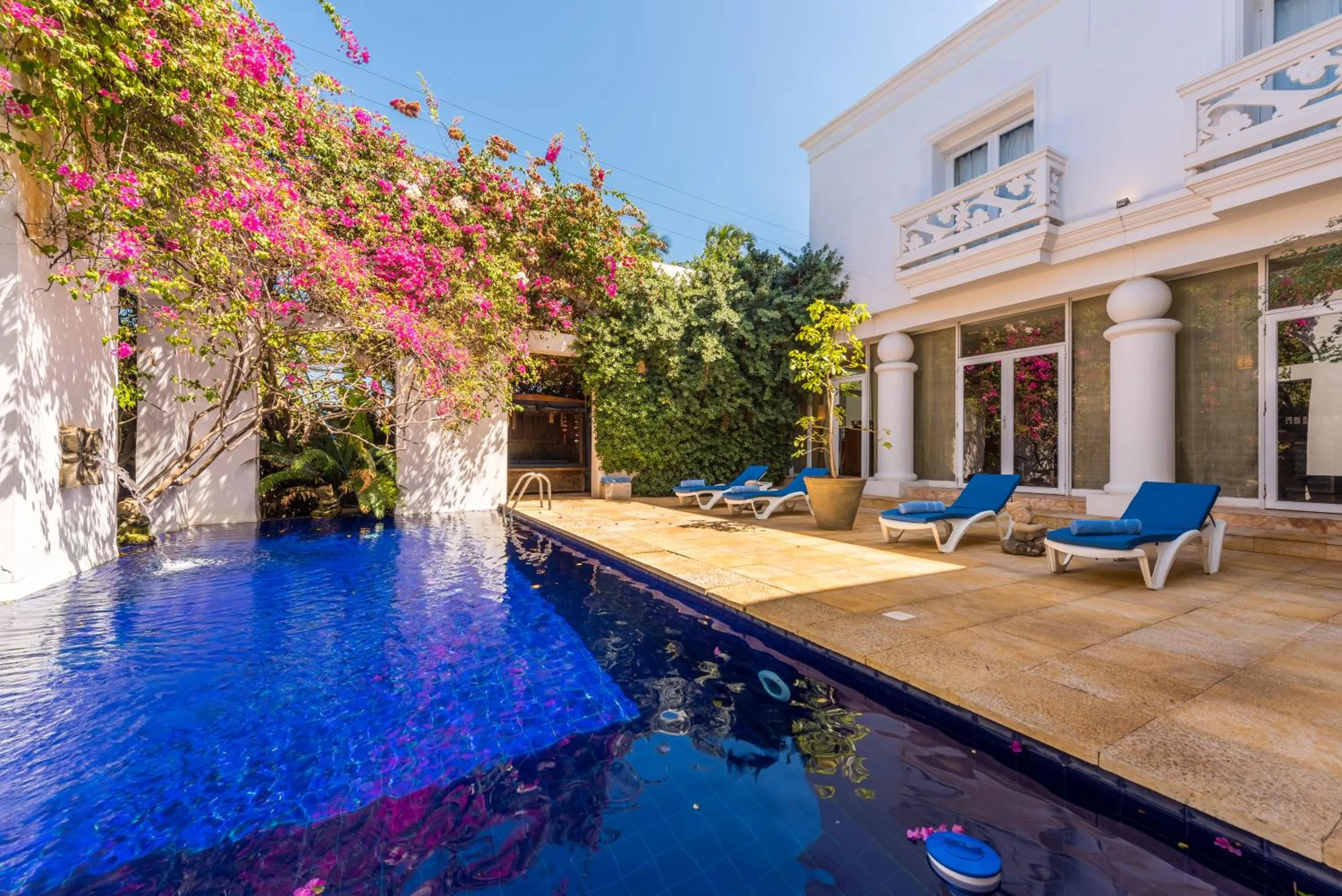 Pool view in Casa Harb Hotel Boutique