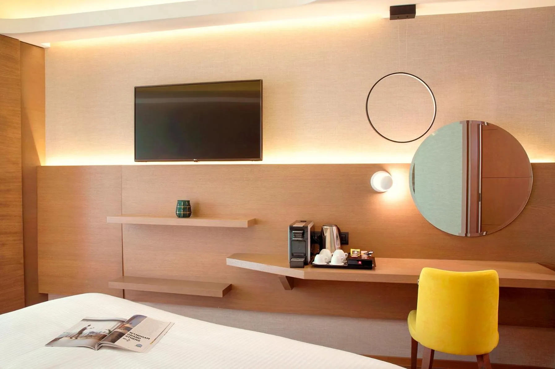 Bed in Zeus Essence Wyndham Athens Residence