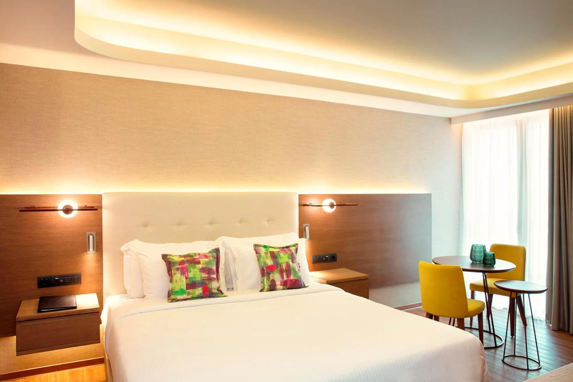 Bed in Zeus Essence Wyndham Athens Residence