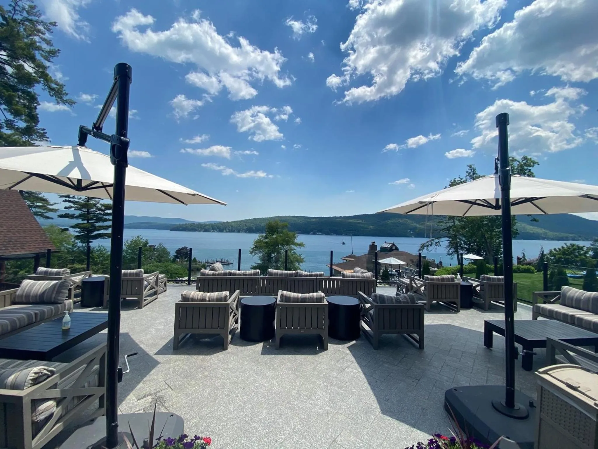 Patio in The Lodges at Cresthaven