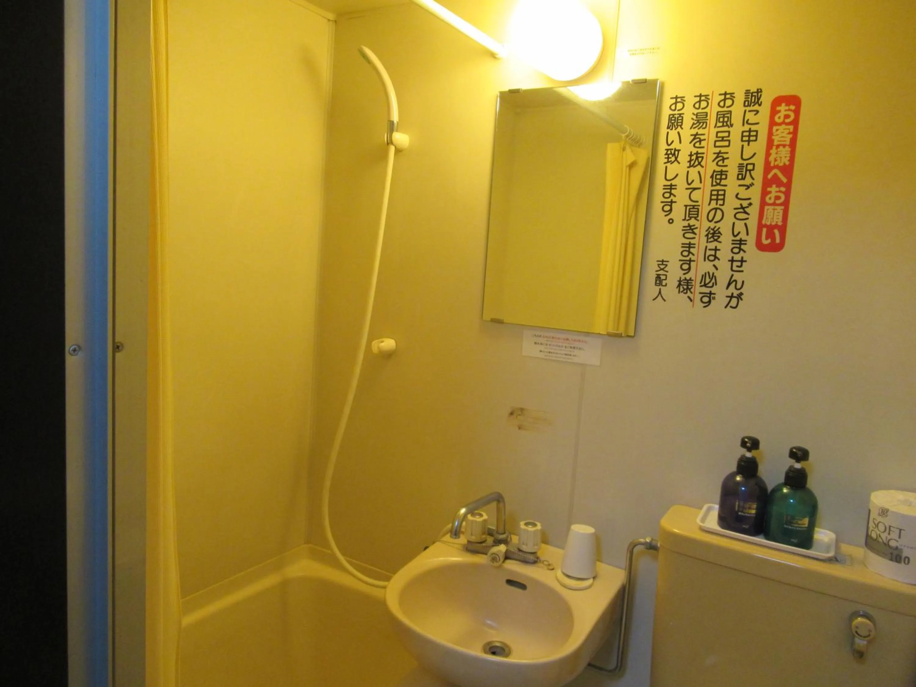 Shower in Tsurusaki Hotel