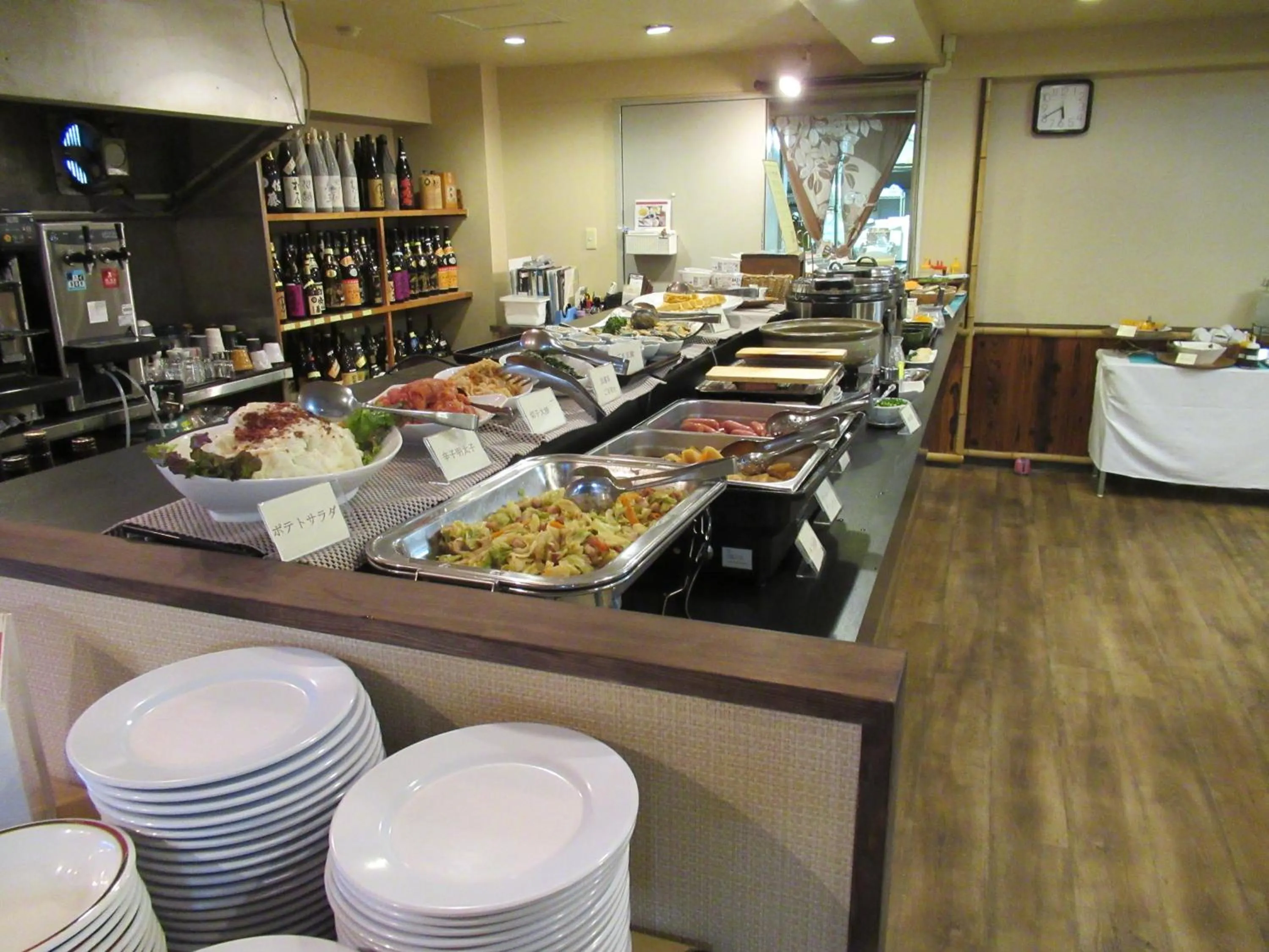 Buffet breakfast in Tsurusaki Hotel