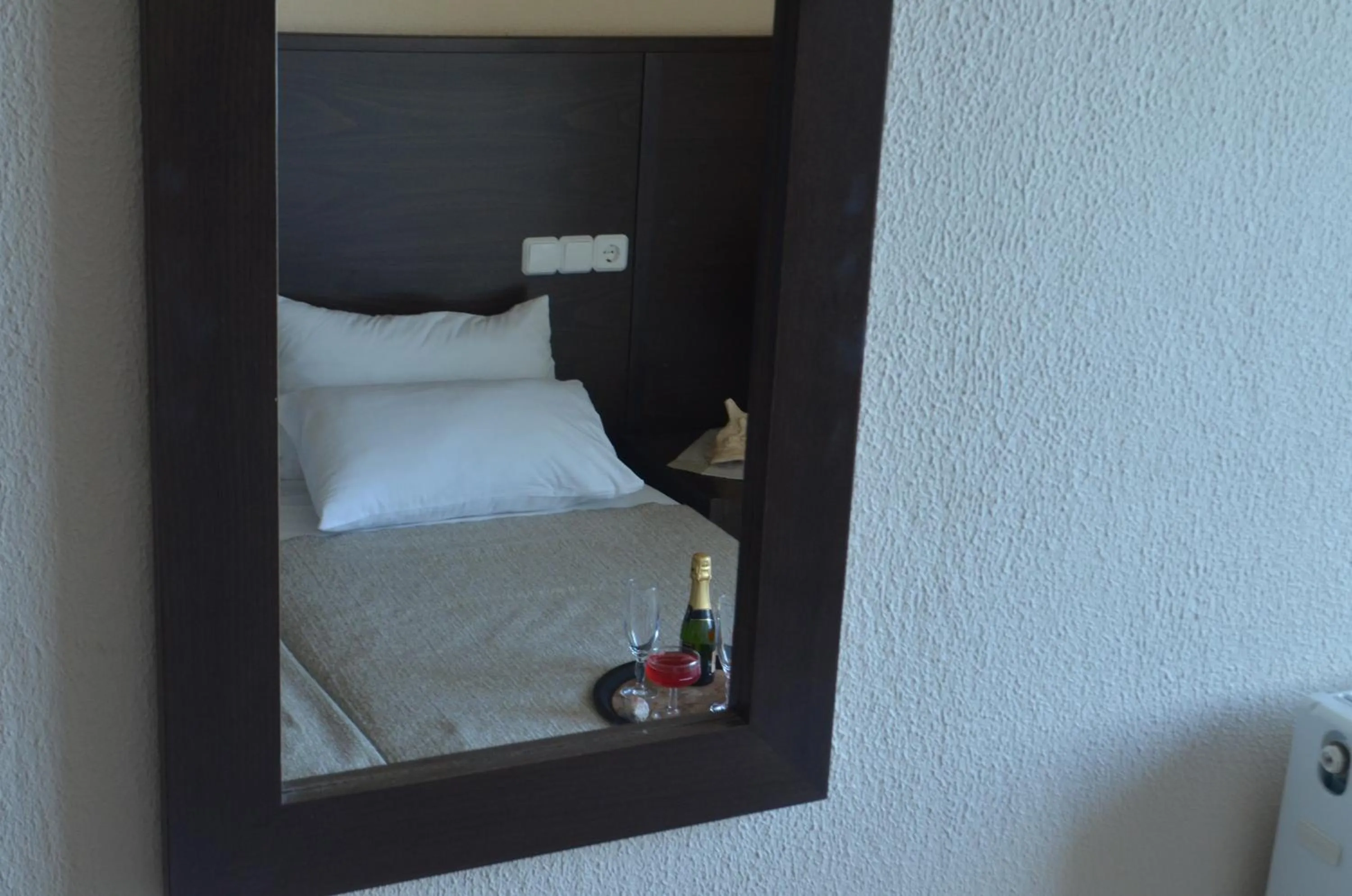 Decorative detail, Bed in Hotel Achillion