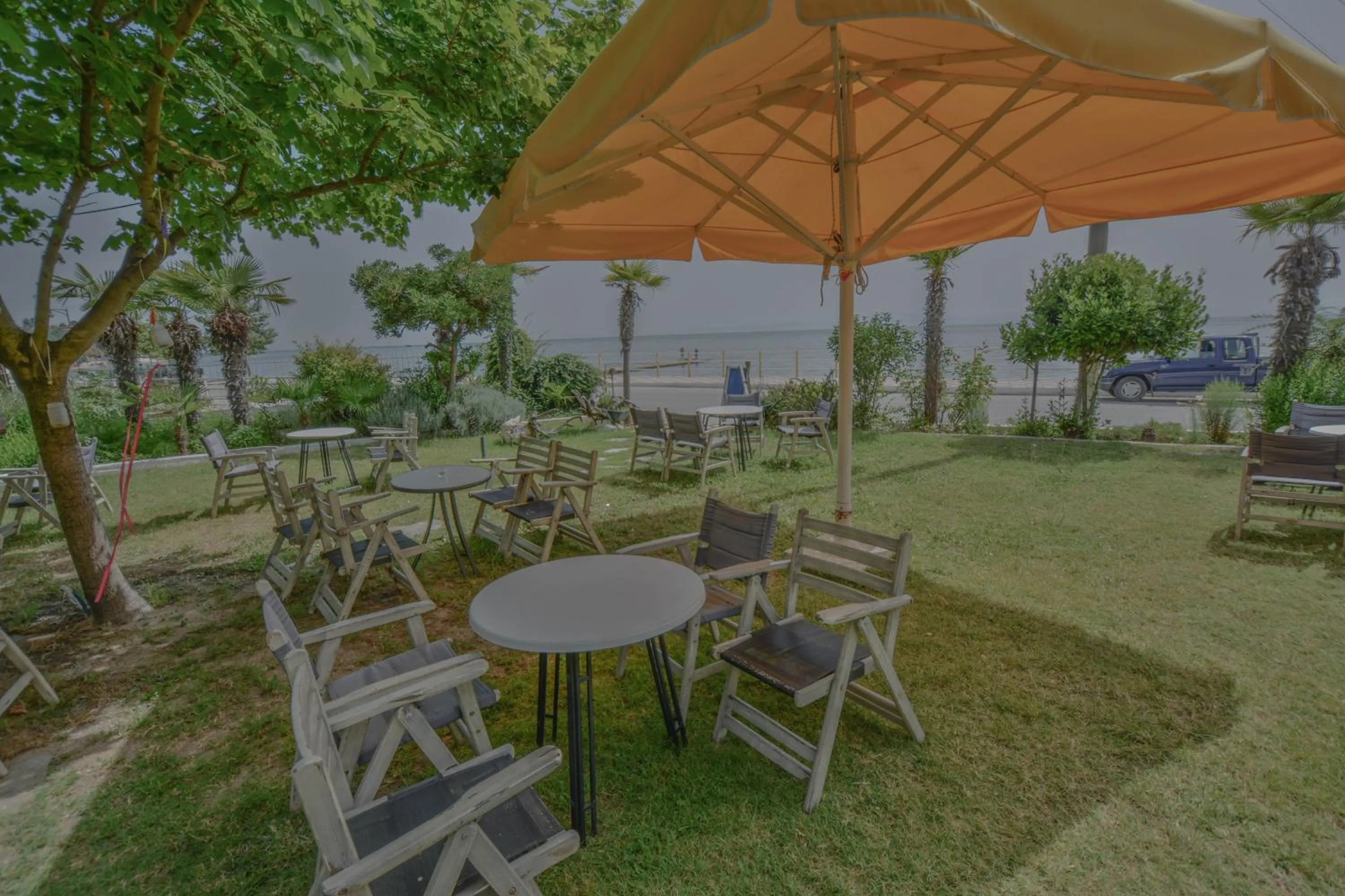 Patio in Hotel Achillion