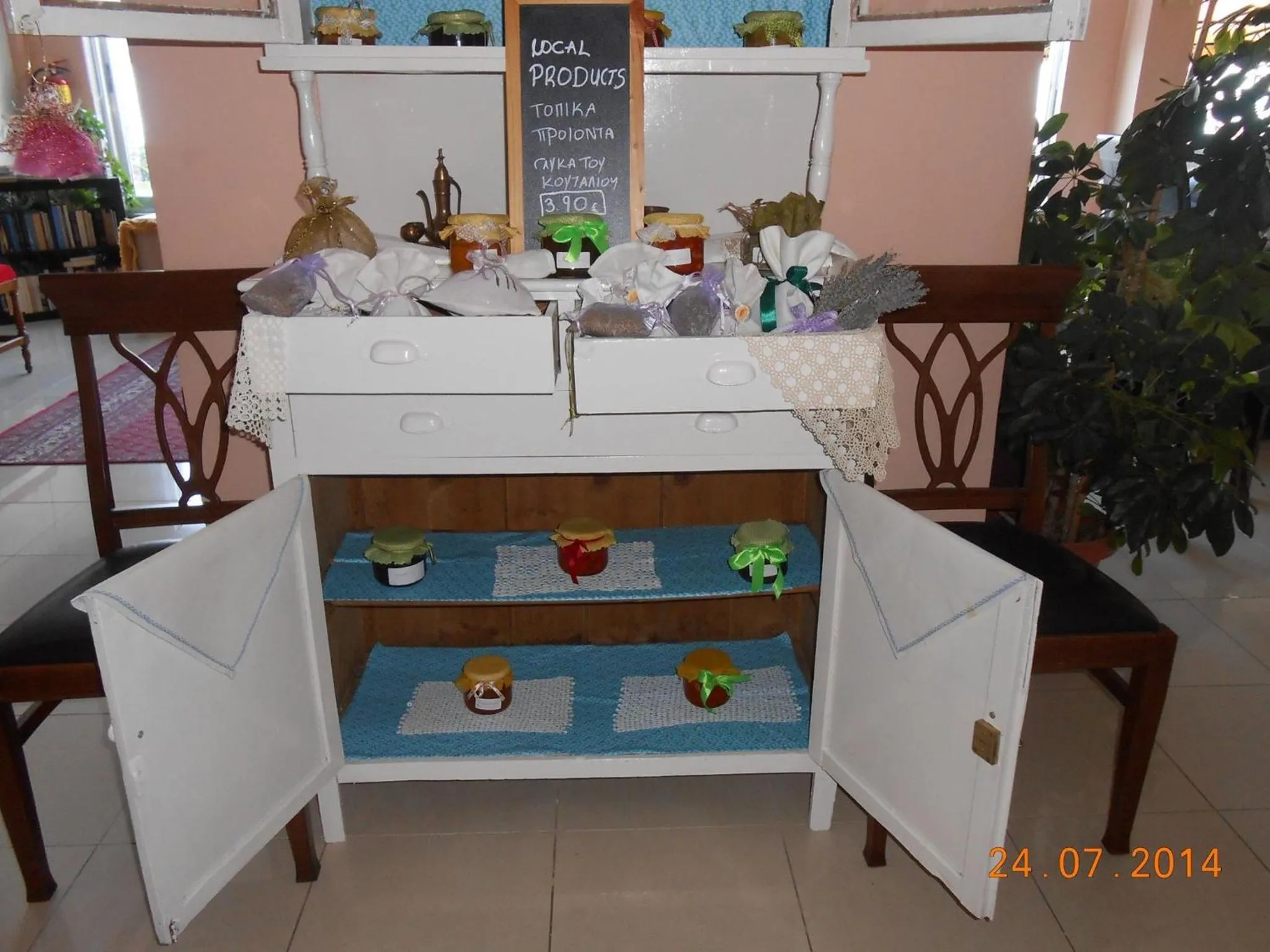 Decorative detail in Hotel Achillion