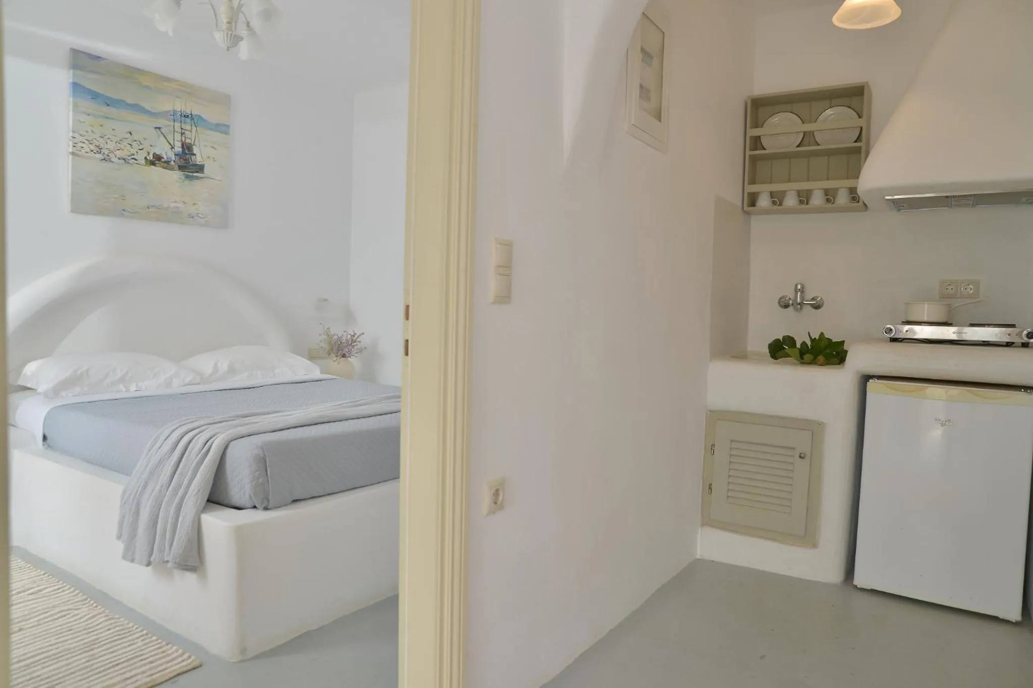 Bed in Hotel Mediterranean