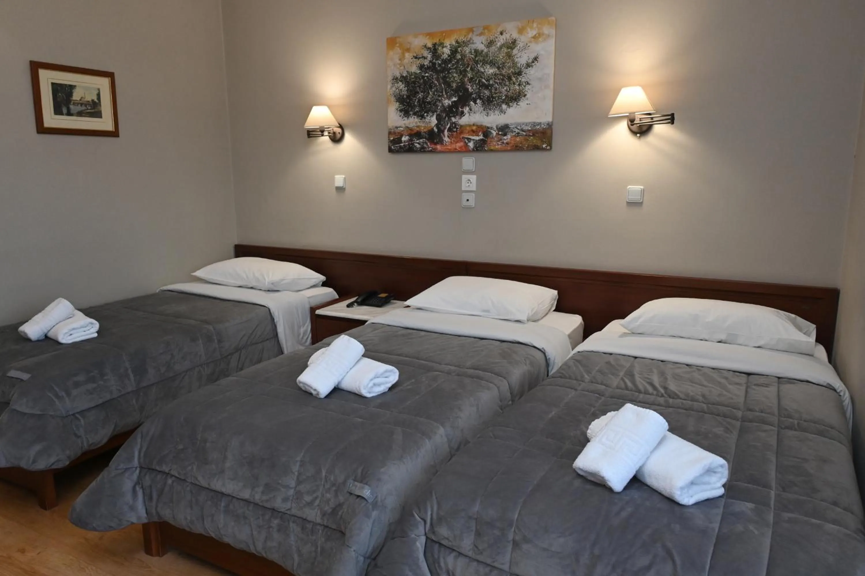 Bedroom, Bed in Hotel Achillion